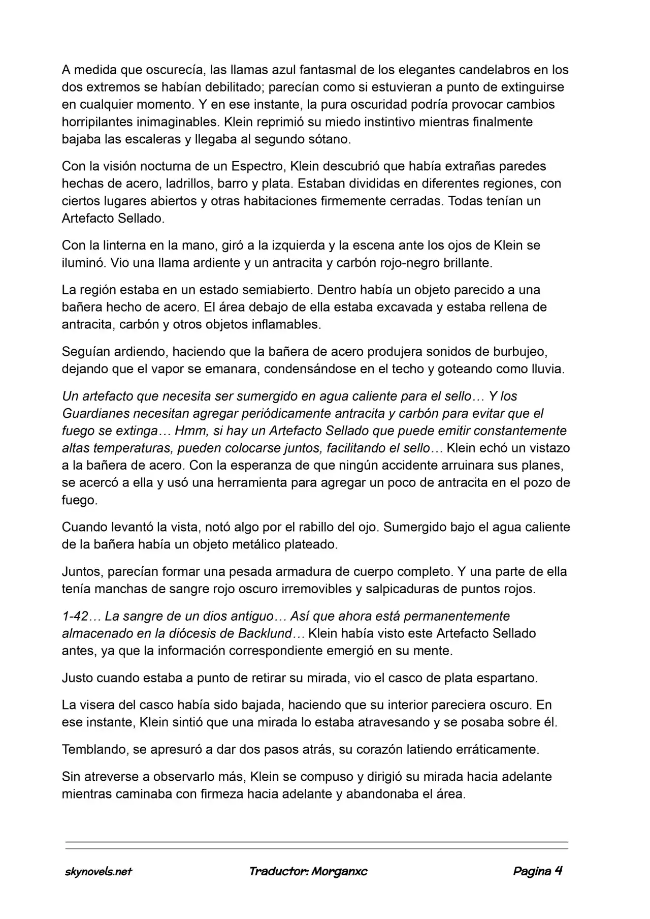 Lord Of The Mysteries (Novela) - Capítulo 831 - Página 4 - LectorTMOo