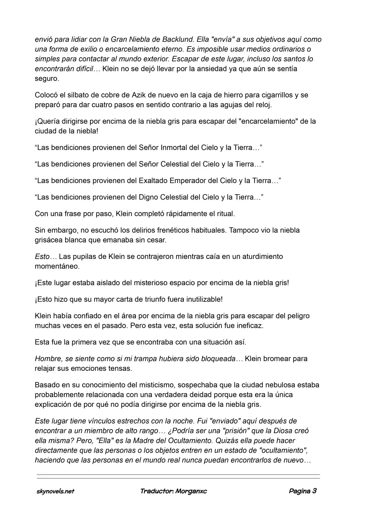 Lord Of The Mysteries (Novela) - Capítulo 832 - Página 3 - LectorTMOo