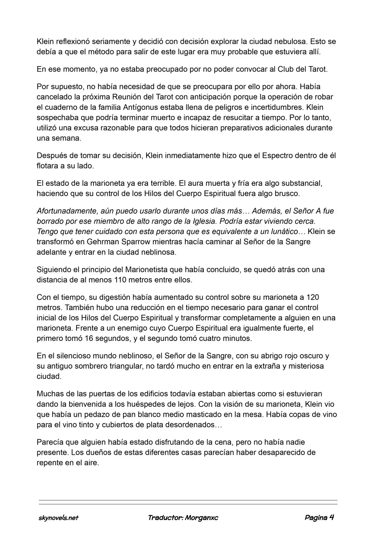 Lord Of The Mysteries (Novela) - Capítulo 832 - Página 4 - LectorTMOo