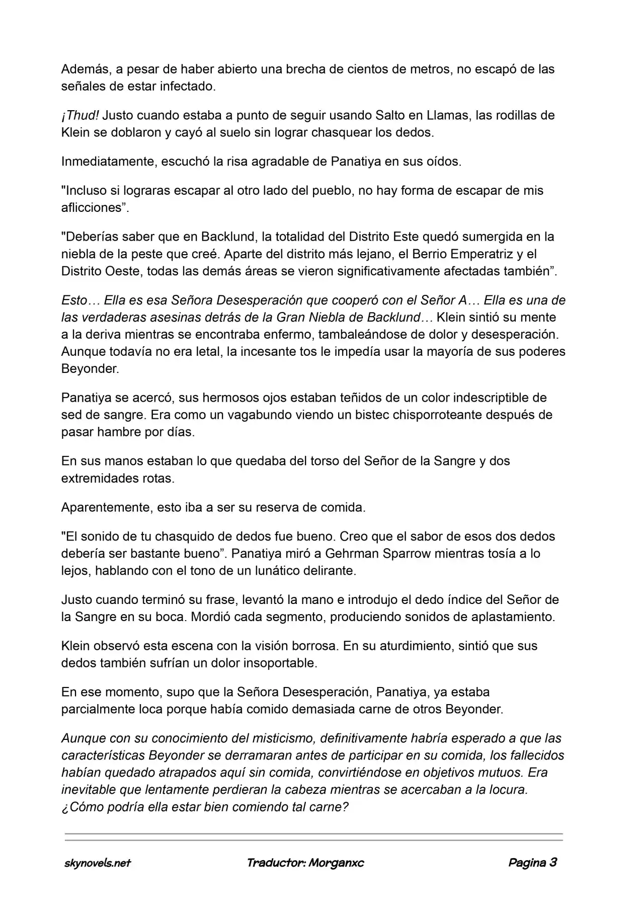 Lord Of The Mysteries (Novela) - Capítulo 834 - Página 3 - LectorTMOo