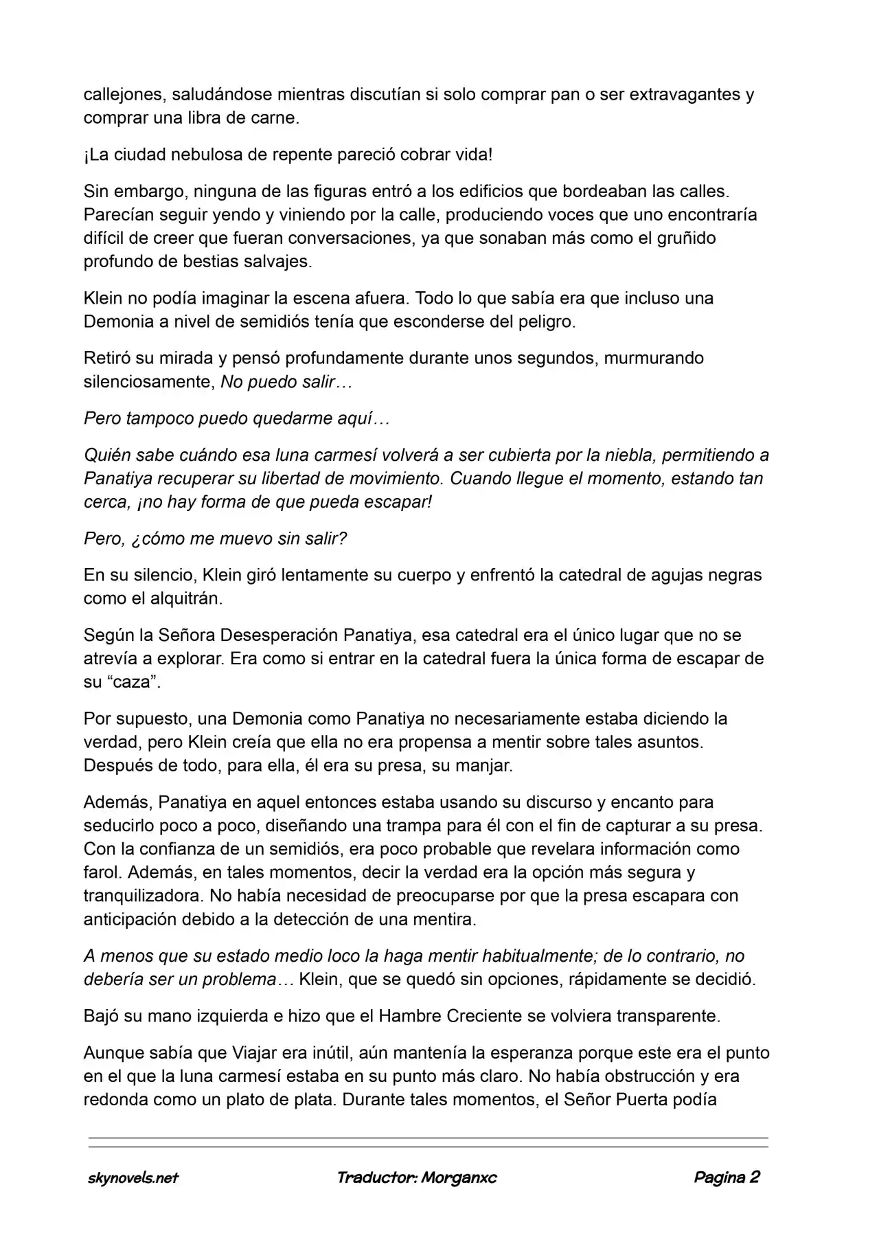 Lord Of The Mysteries (Novela) - Capítulo 835 - Página 2 - LectorTMOo