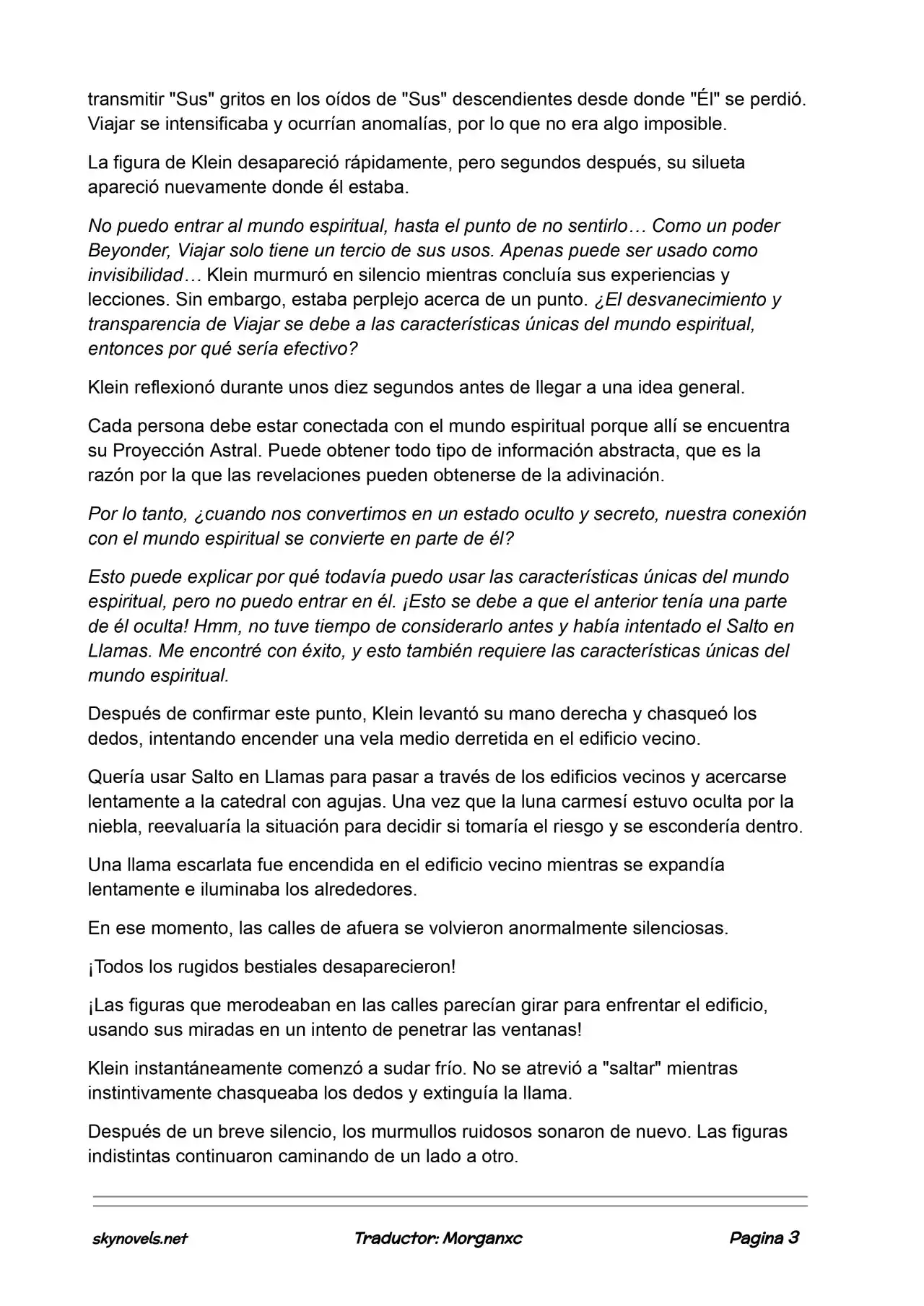Lord Of The Mysteries (Novela) - Capítulo 835 - Página 3 - LectorTMOo