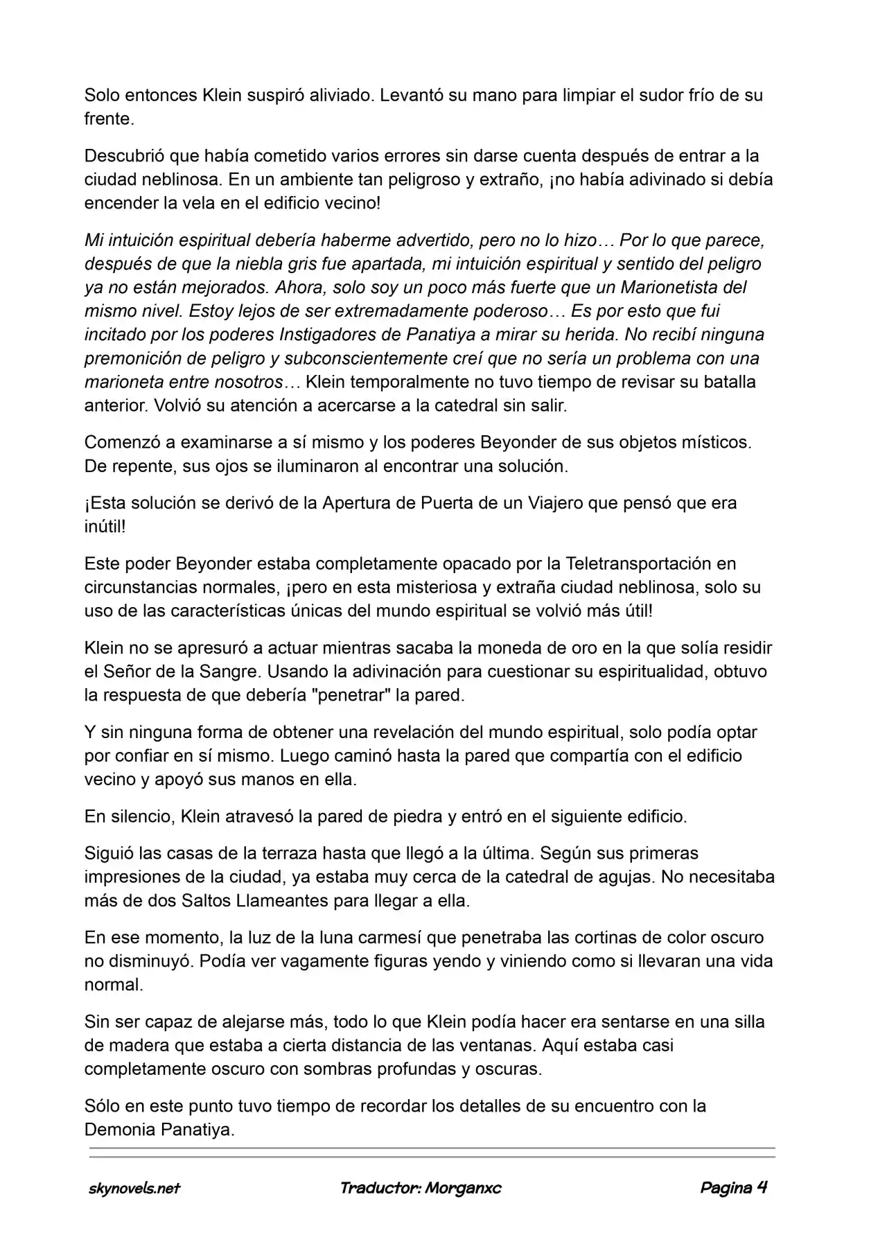 Lord Of The Mysteries (Novela) - Capítulo 835 - Página 4 - LectorTMOo