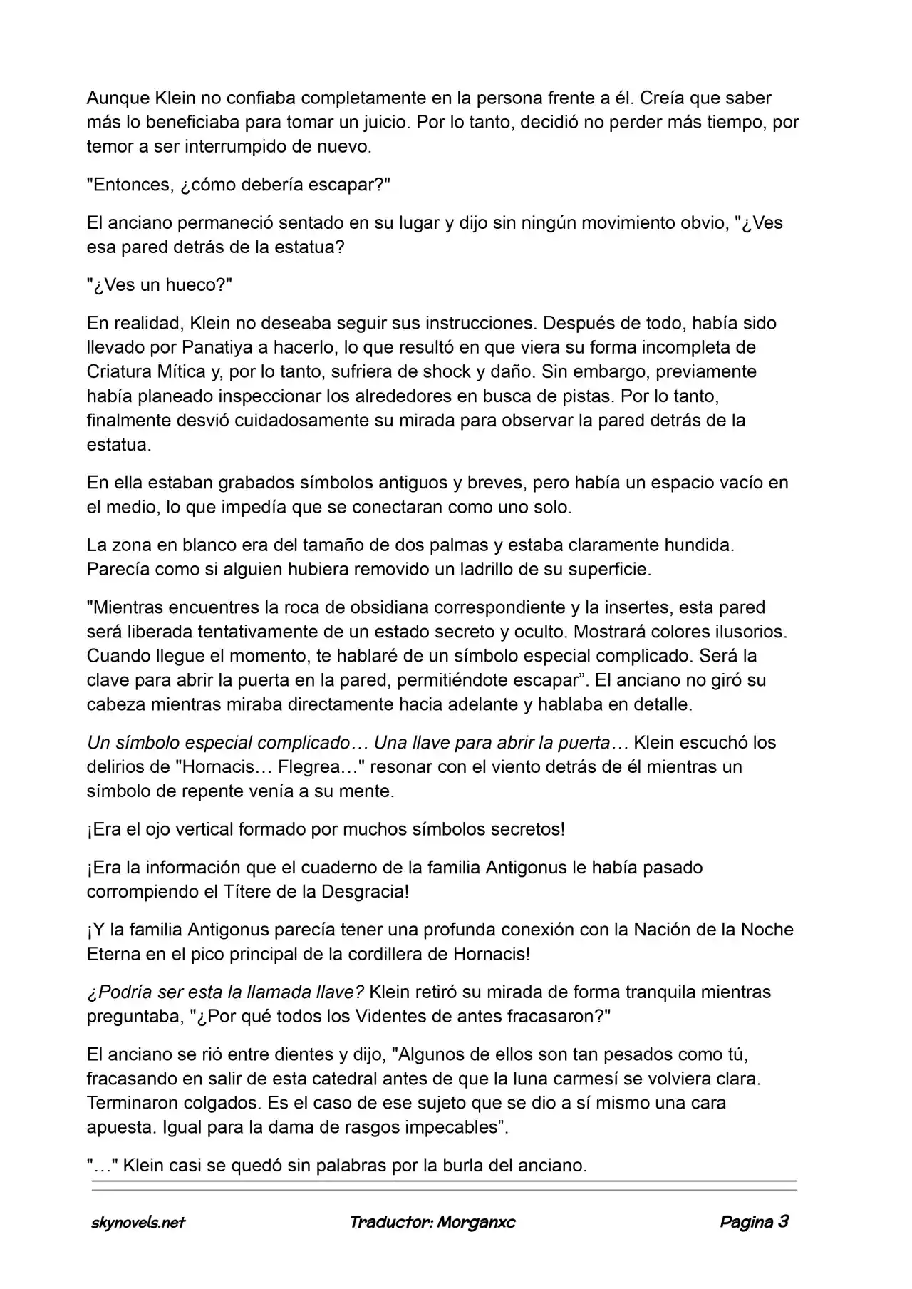 Lord Of The Mysteries (Novela) - Capítulo 838 - Página 3 - LectorTMOo