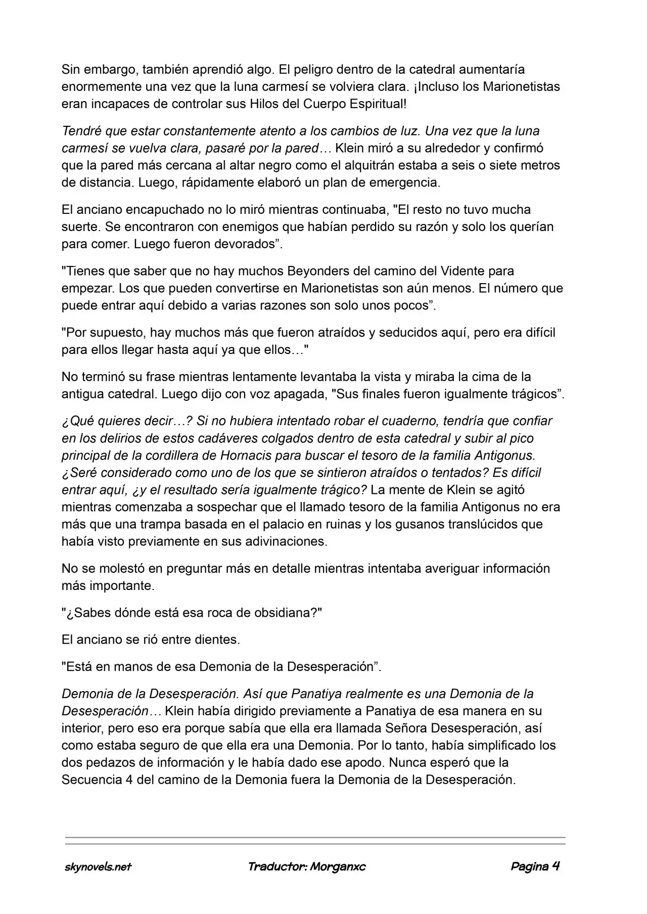 Lord Of The Mysteries (Novela) - Capítulo 838 - Página 4 - LectorTMOo