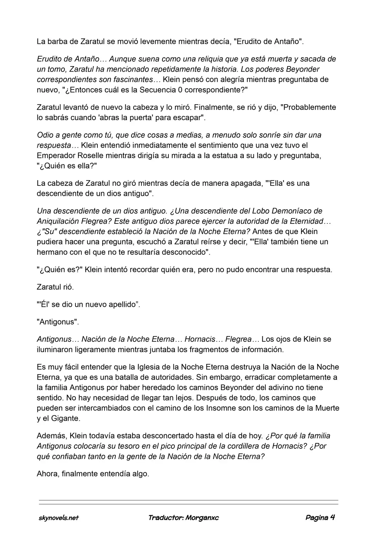 Lord Of The Mysteries (Novela) - Capítulo 839 - Página 4 - LectorTMOo