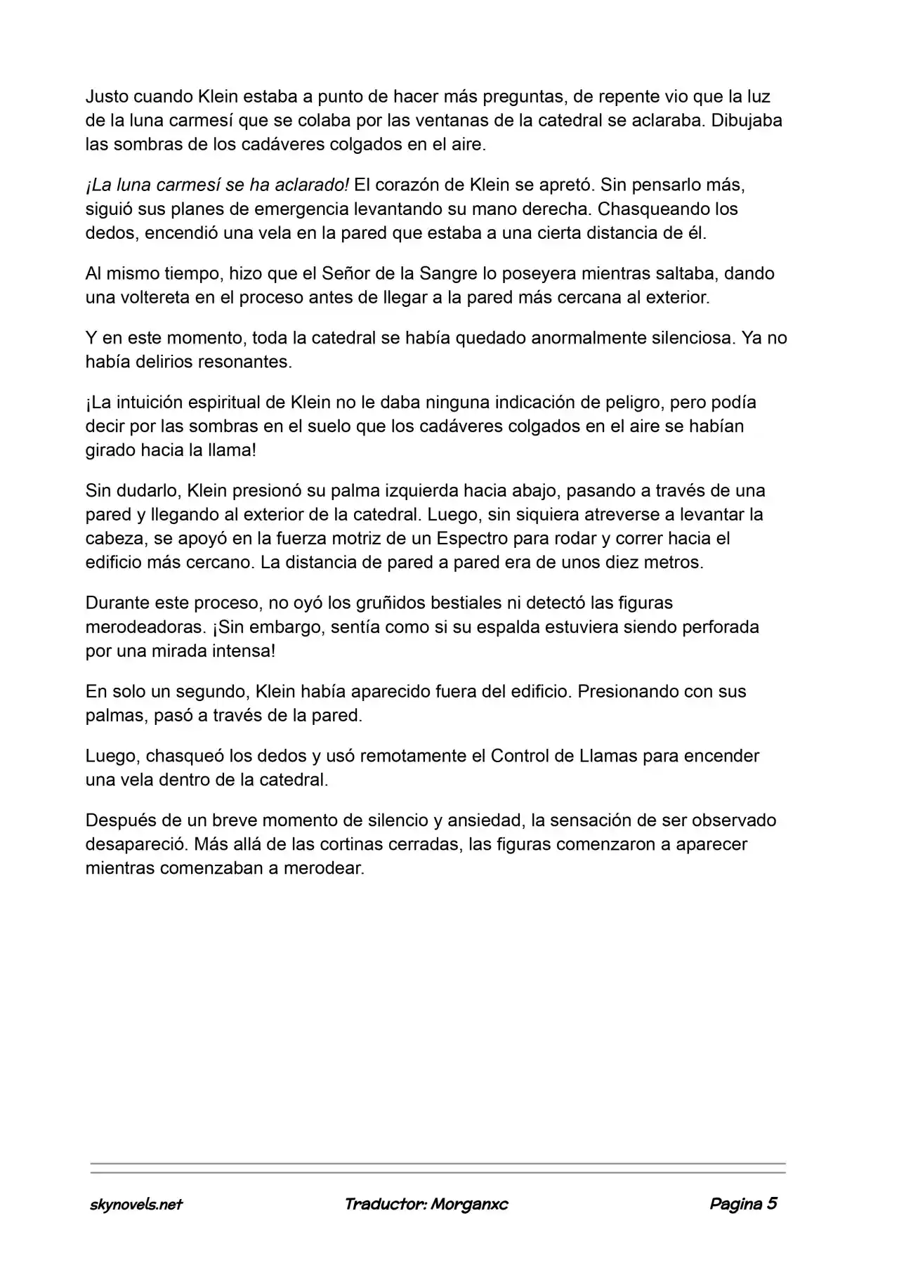 Lord Of The Mysteries (Novela) - Capítulo 839 - Página 5 - LectorTMOo