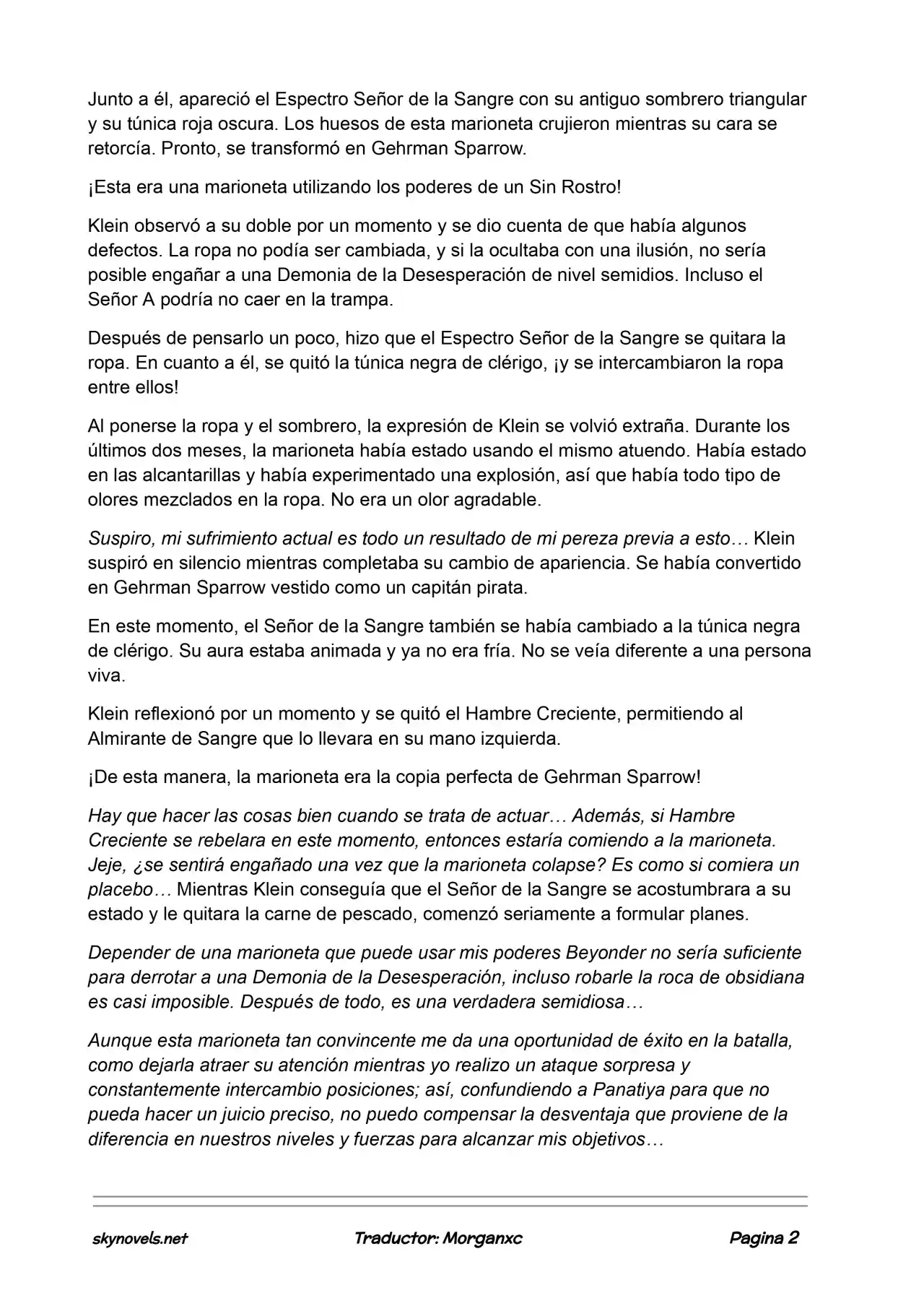 Lord Of The Mysteries (Novela) - Capítulo 840 - Página 2 - LectorTMOo