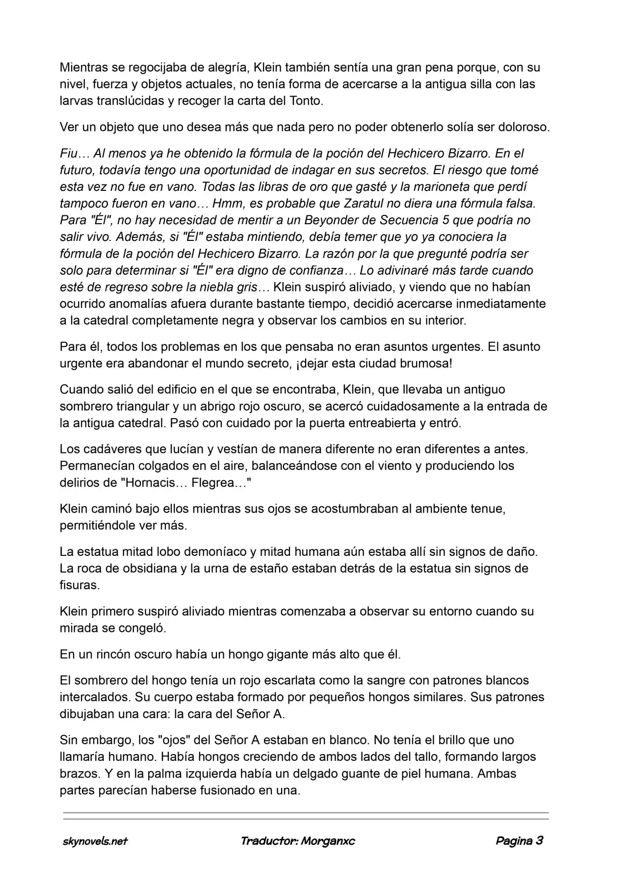 Lord Of The Mysteries (Novela) - Capítulo 843 - Página 3 - LectorTMOo