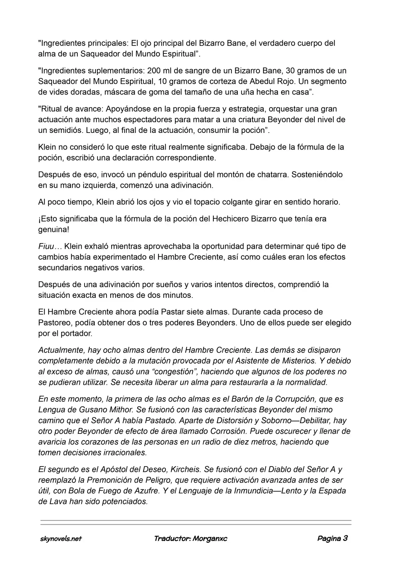 Lord Of The Mysteries (Novela) - Capítulo 845 - Página 3 - LectorTMOo