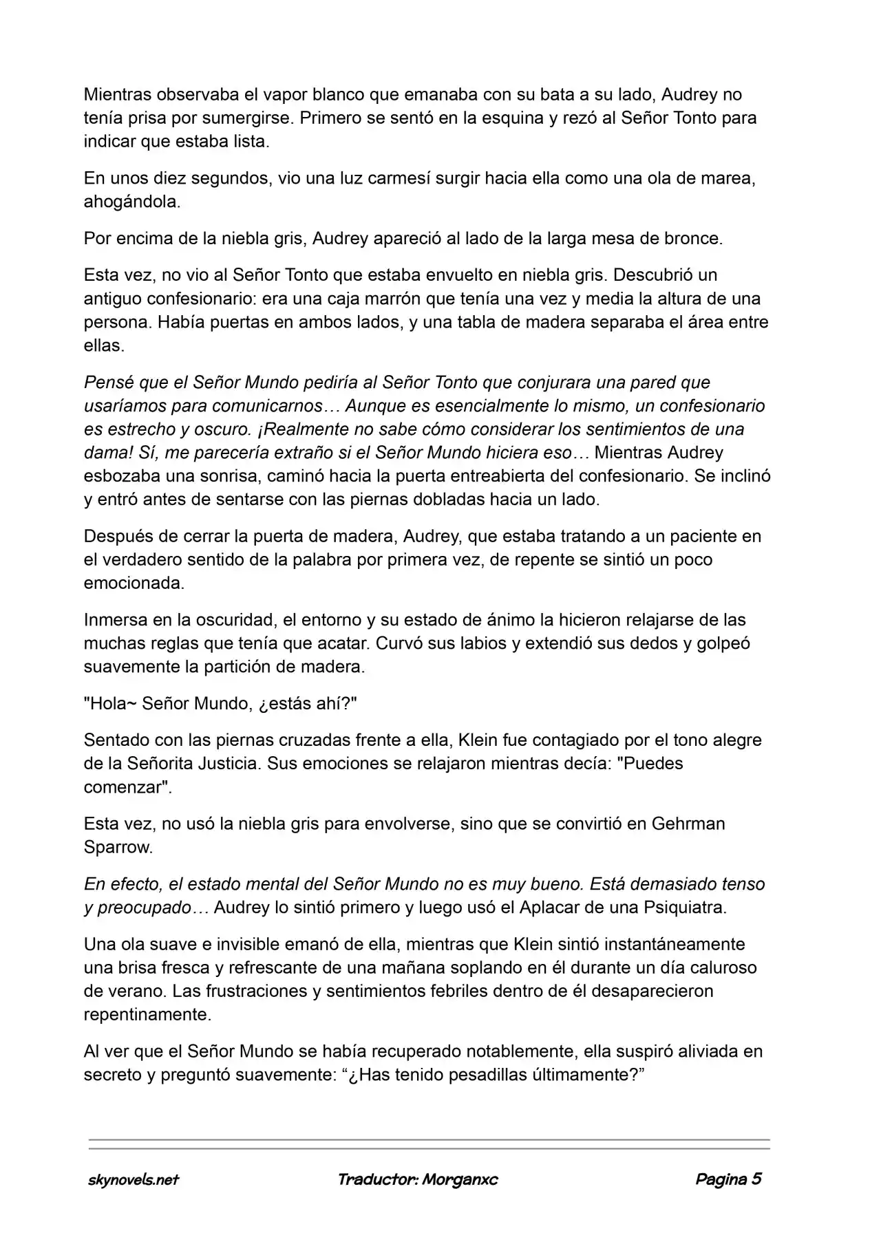 Lord Of The Mysteries (Novela) - Capítulo 848 - Página 5 - LectorTMOo