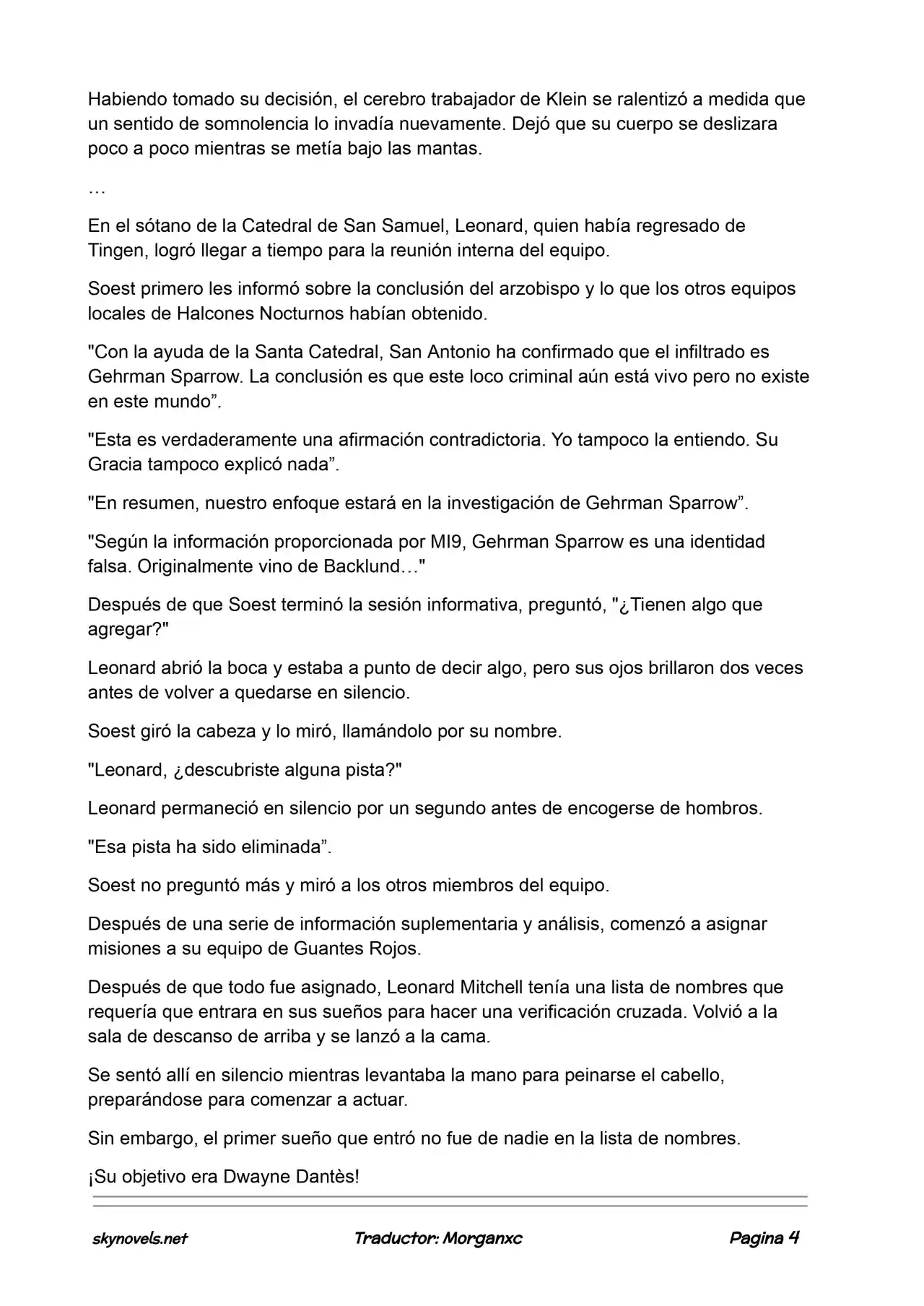 Lord Of The Mysteries (Novela) - Capítulo 852 - Página 4 - LectorTMOo