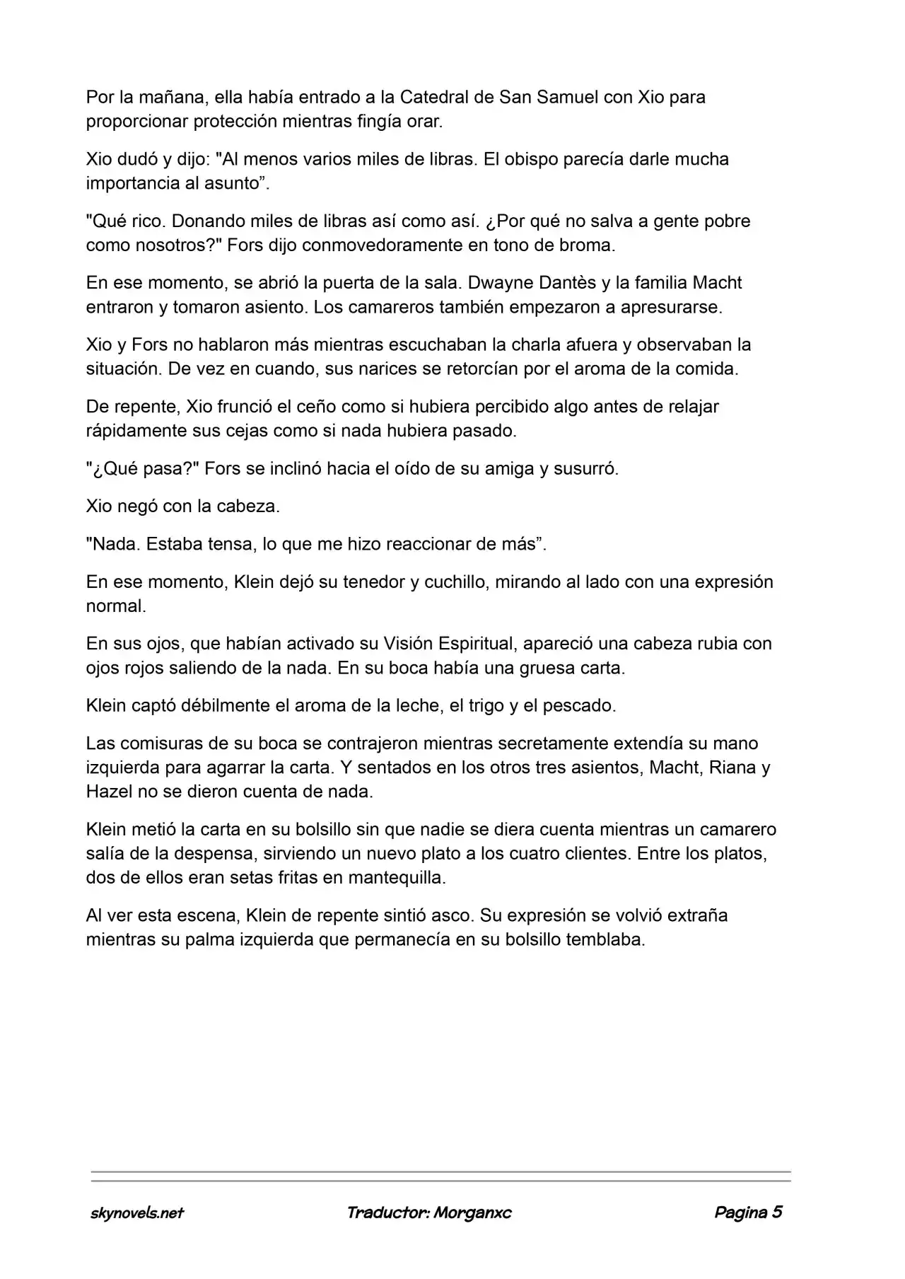 Lord Of The Mysteries (Novela) - Capítulo 859 - Página 5 - LectorTMOo