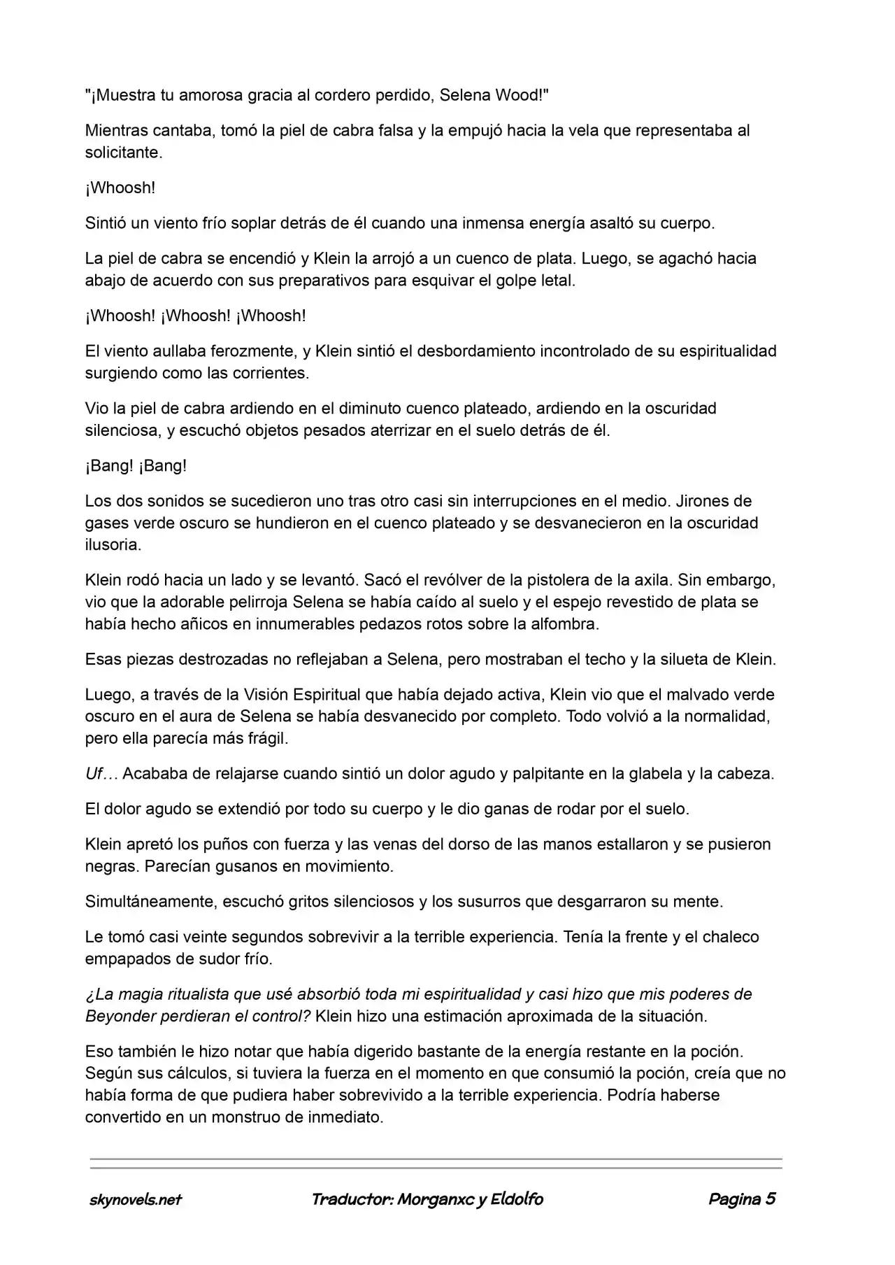 Lord Of The Mysteries (Novela) - Capítulo 86 - Página 5 - LectorTMOo