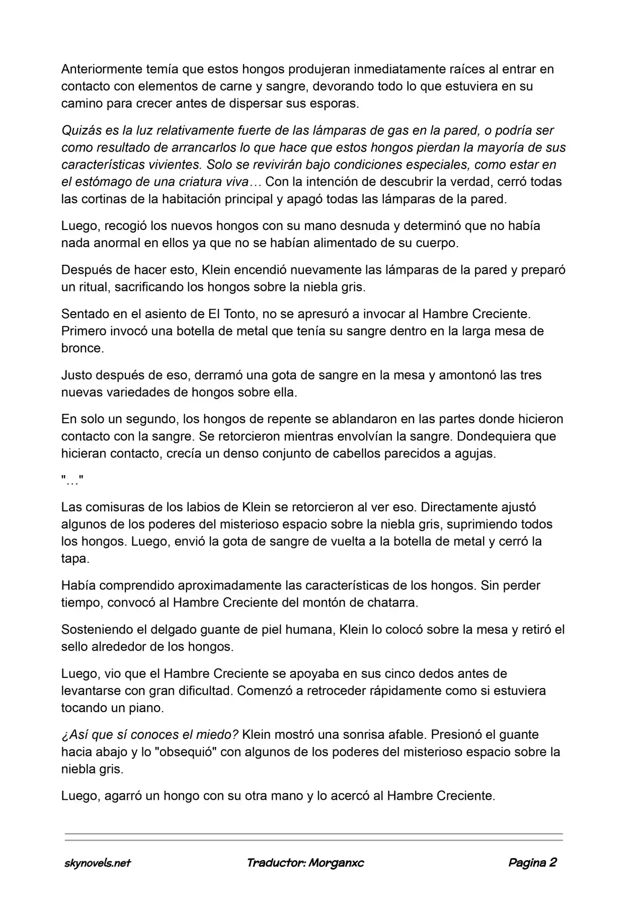 Lord Of The Mysteries (Novela) - Capítulo 863 - Página 2 - LectorTMOo