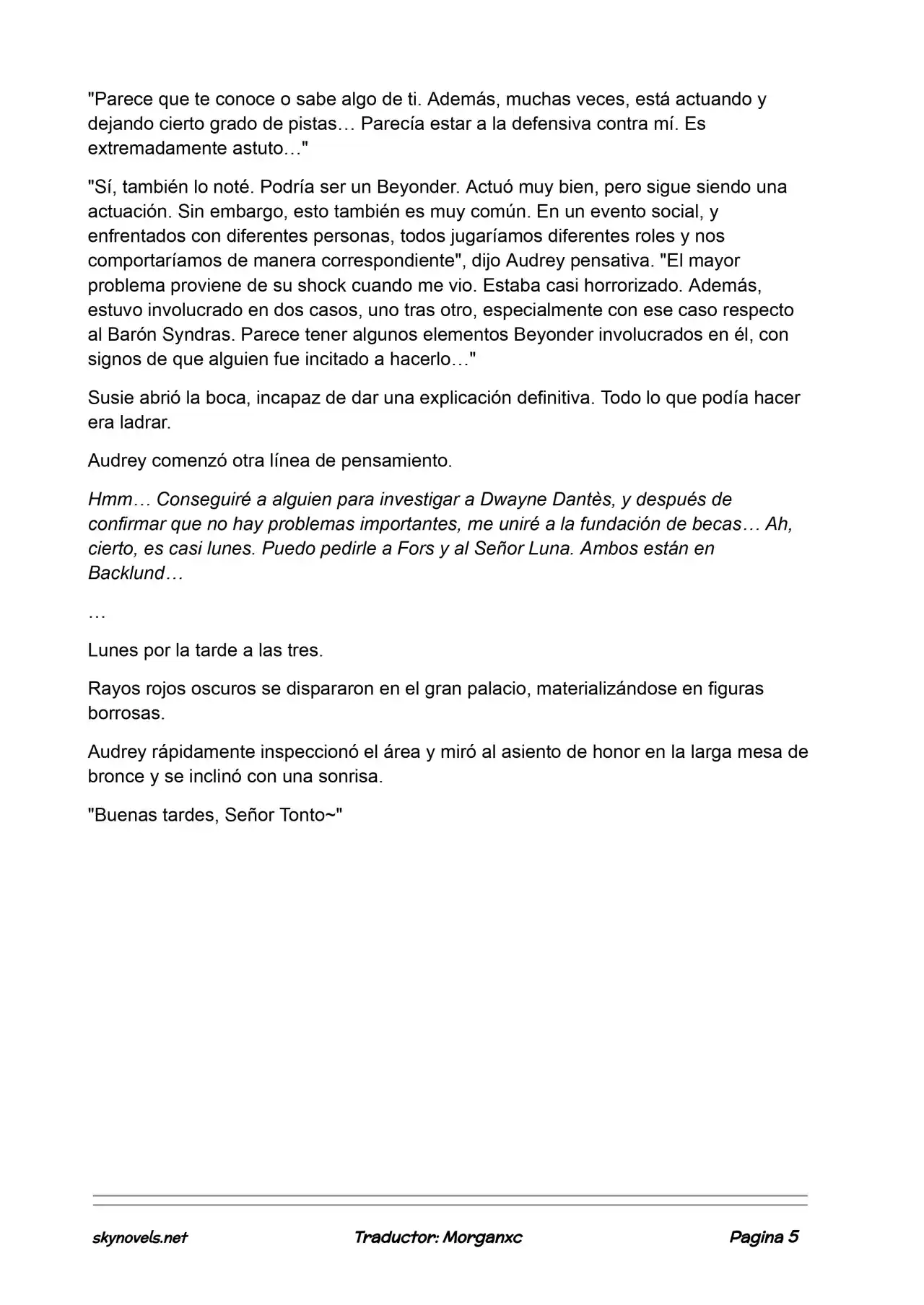 Lord Of The Mysteries (Novela) - Capítulo 865 - Página 5 - LectorTMOo