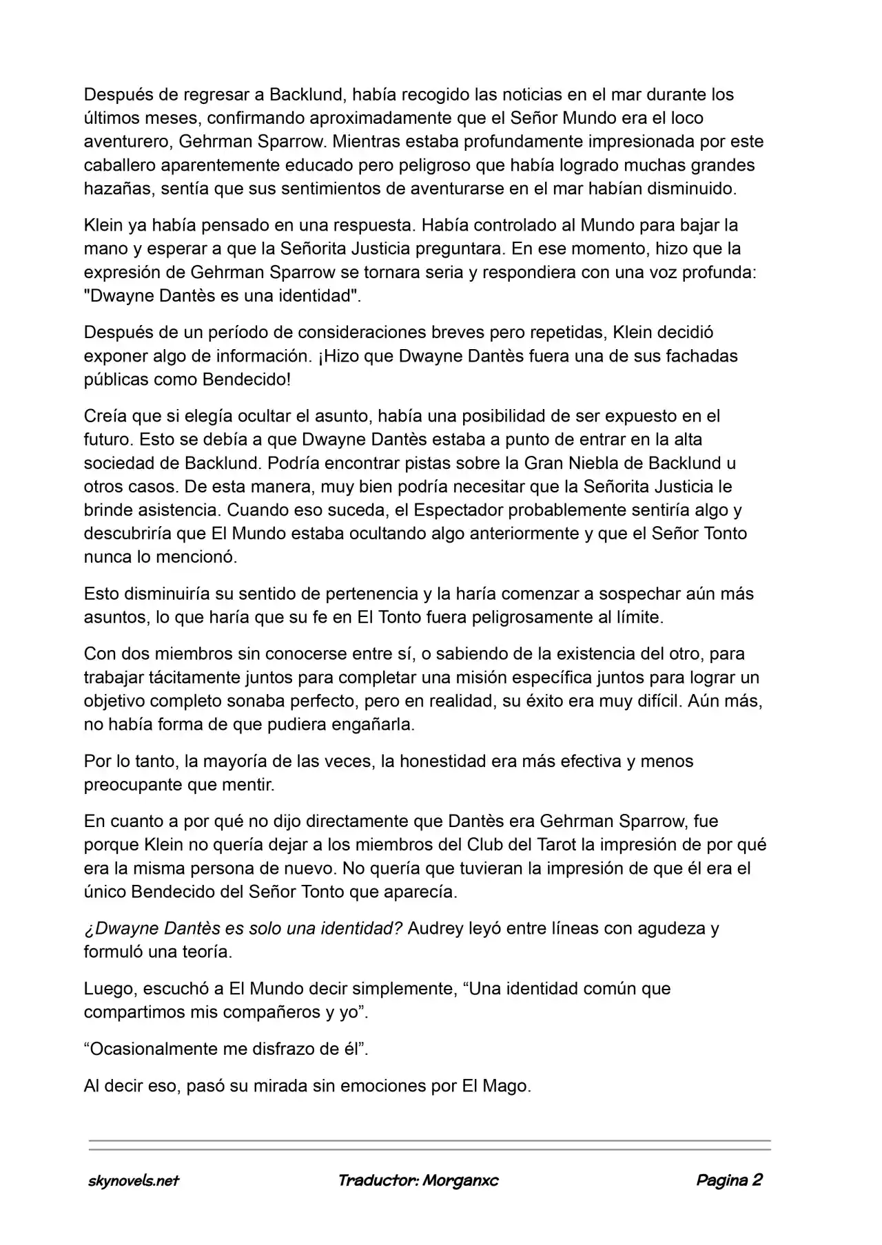 Lord Of The Mysteries (Novela) - Capítulo 868 - Página 2 - LectorTMOo