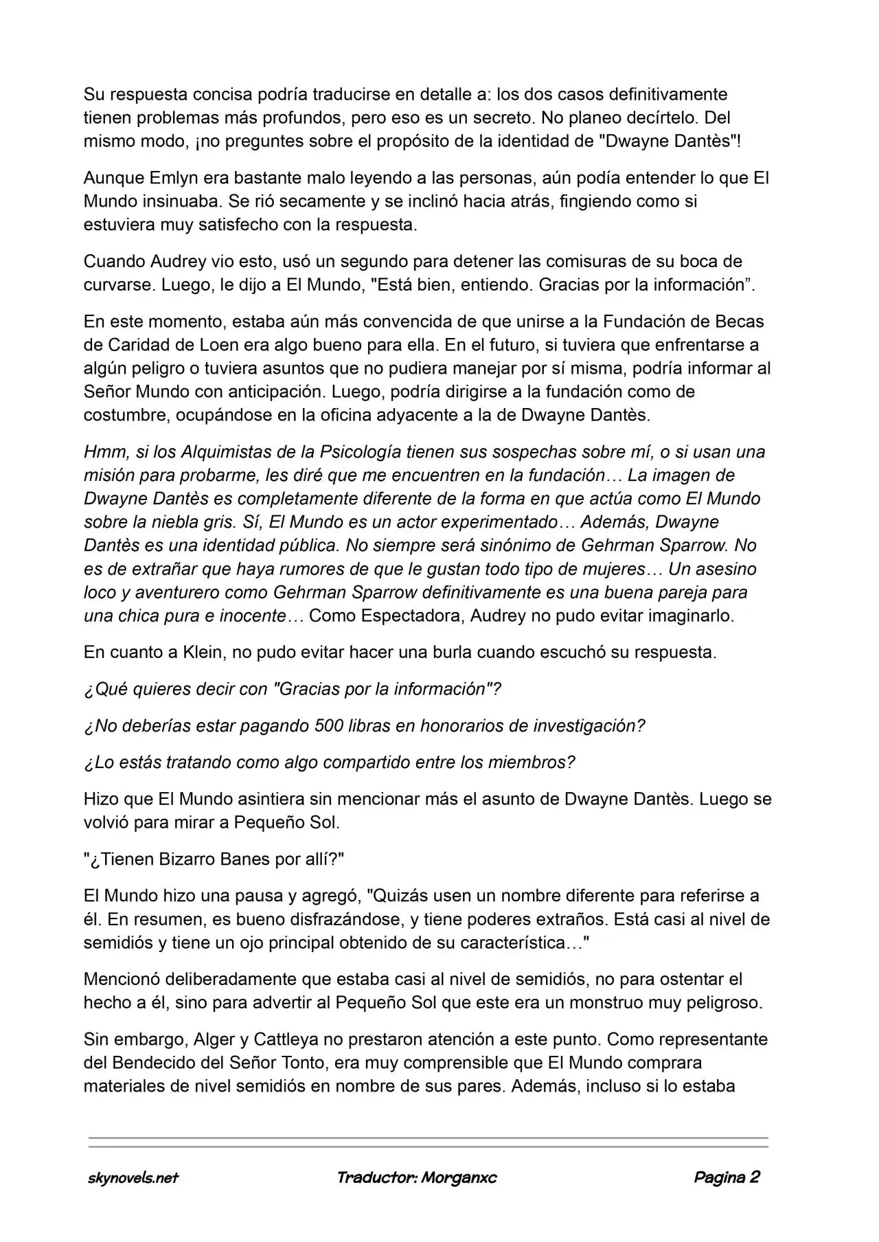 Lord Of The Mysteries (Novela) - Capítulo 869 - Página 2 - LectorTMOo