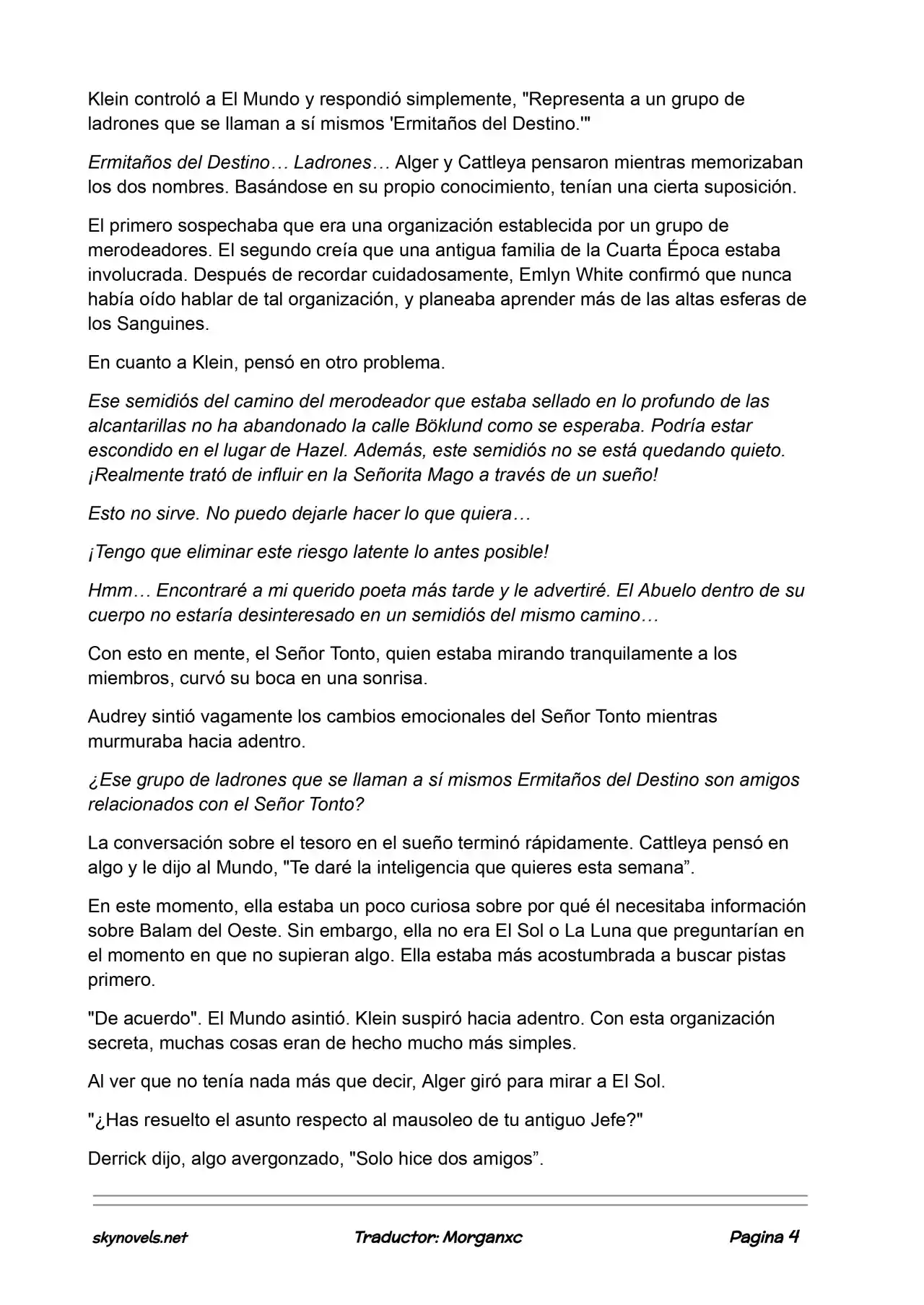 Lord Of The Mysteries (Novela) - Capítulo 869 - Página 4 - LectorTMOo