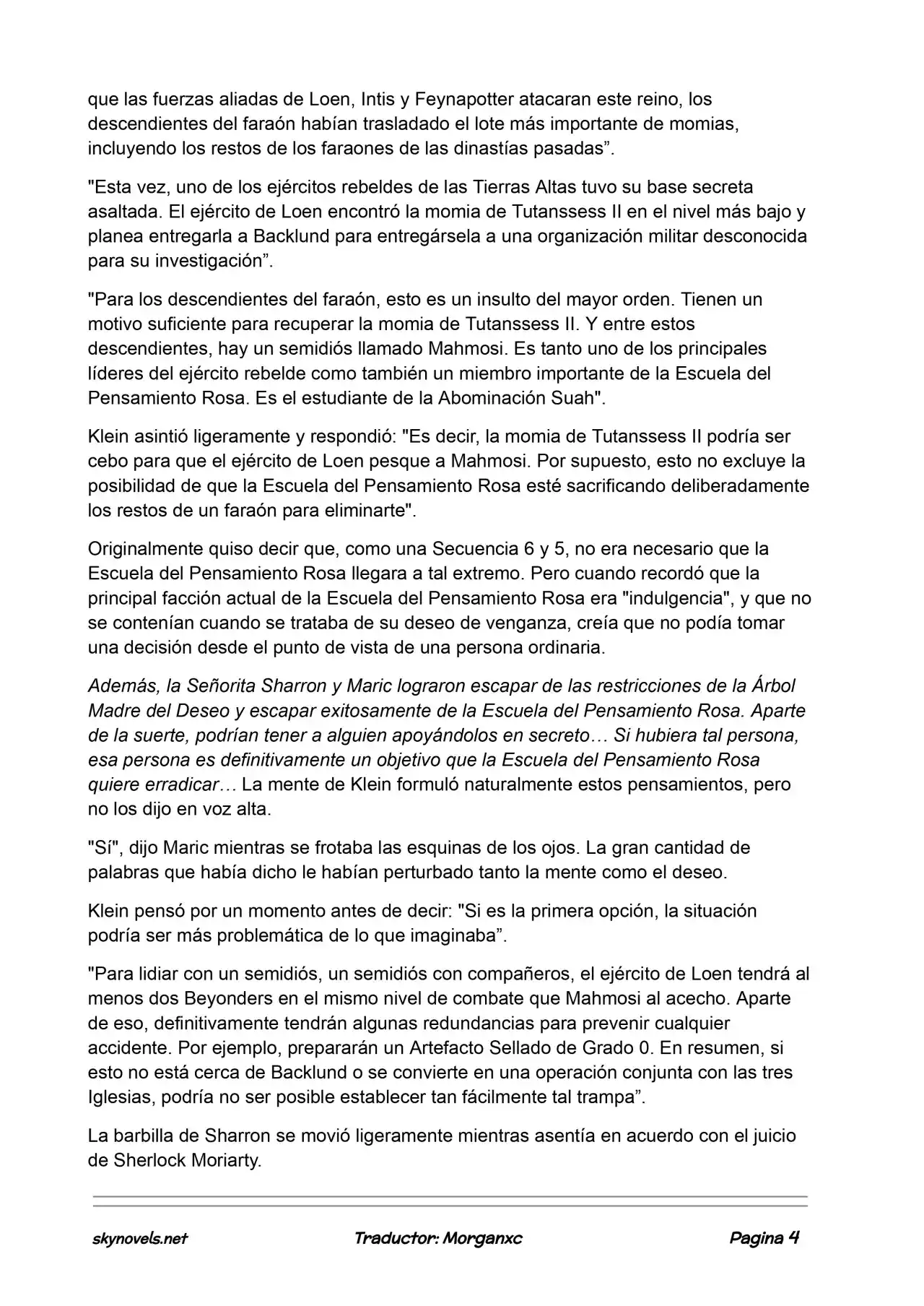 Lord Of The Mysteries (Novela) - Capítulo 877 - Página 4 - LectorTMOo