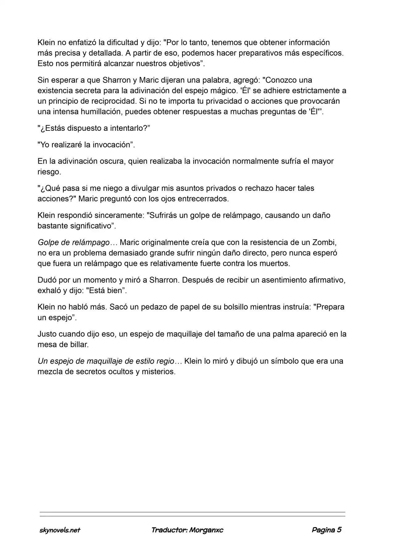 Lord Of The Mysteries (Novela) - Capítulo 877 - Página 5 - LectorTMOo