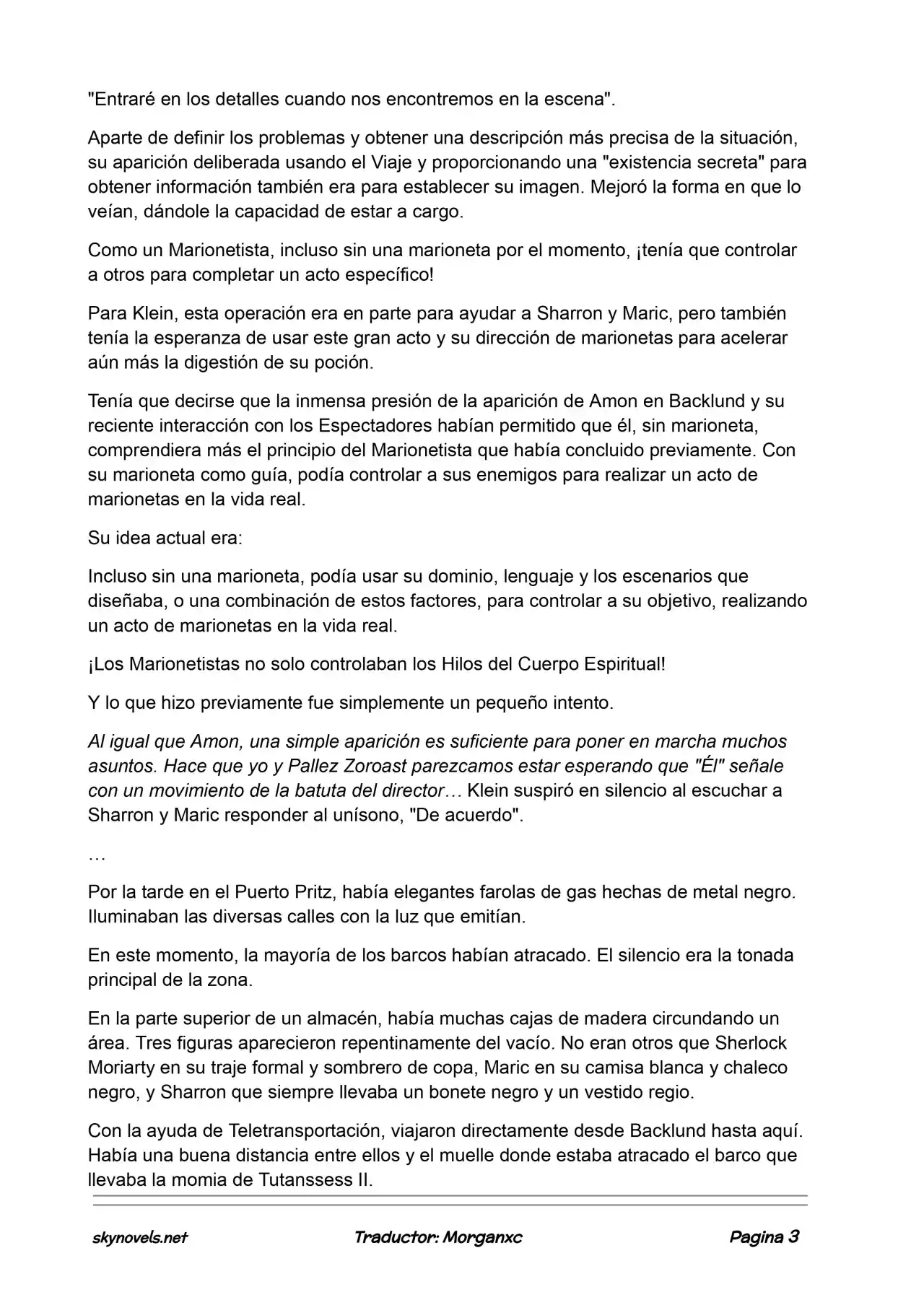Lord Of The Mysteries (Novela) - Capítulo 879 - Página 3 - LectorTMOo