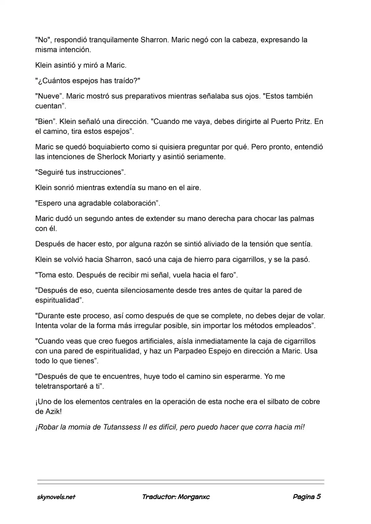 Lord Of The Mysteries (Novela) - Capítulo 879 - Página 5 - LectorTMOo