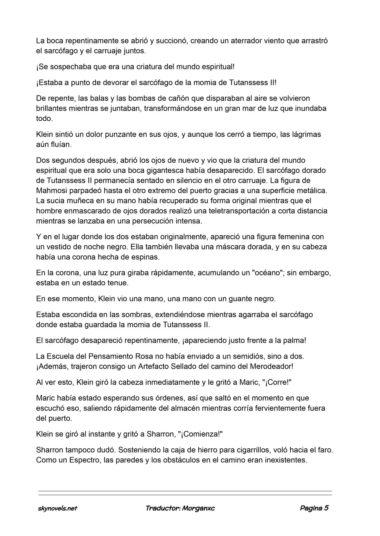 Lord Of The Mysteries (Novela) - Capítulo 880 - Página 5 - LectorTMOo