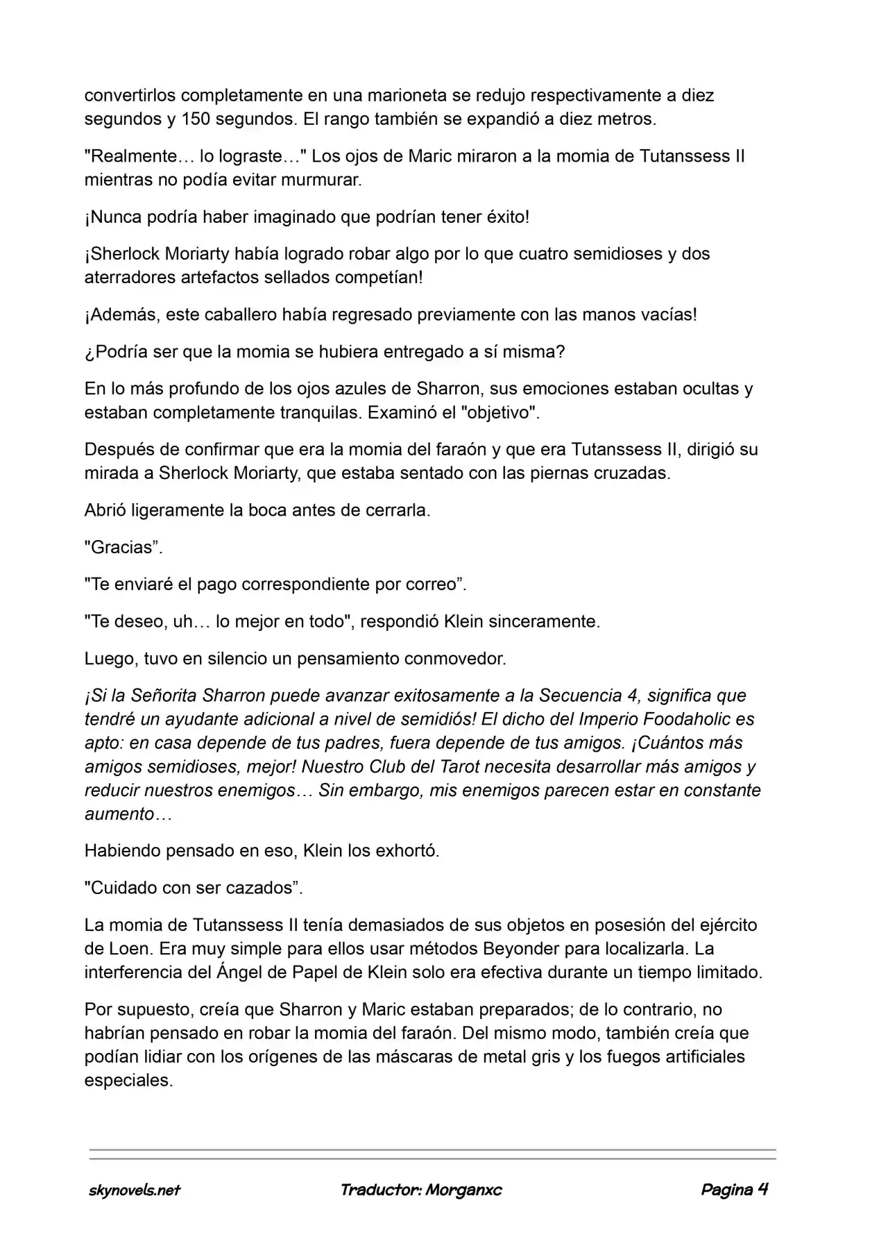 Lord Of The Mysteries (Novela) - Capítulo 883 - Página 4 - LectorTMOo
