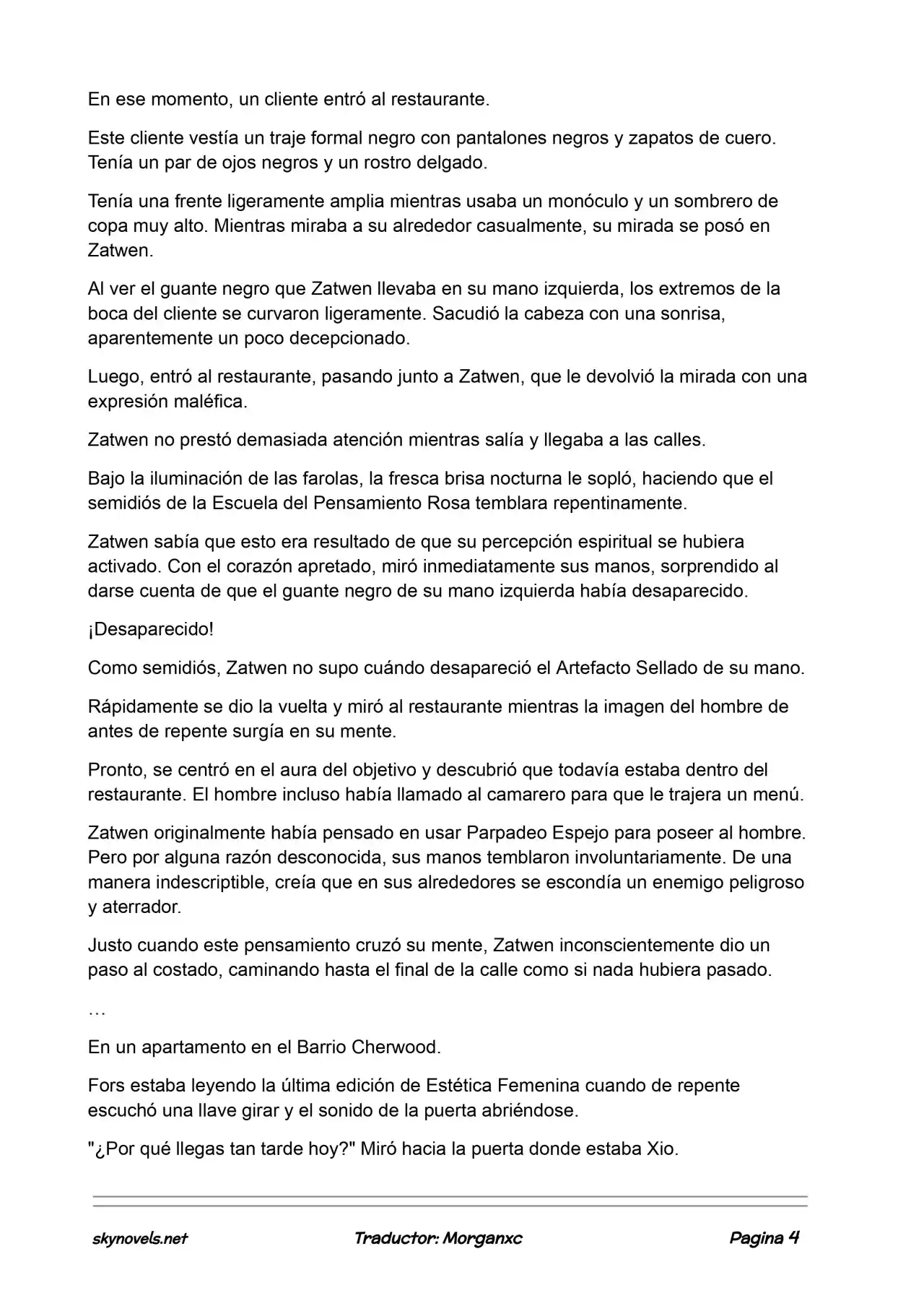 Lord Of The Mysteries (Novela) - Capítulo 884 - Página 4 - LectorTMOo