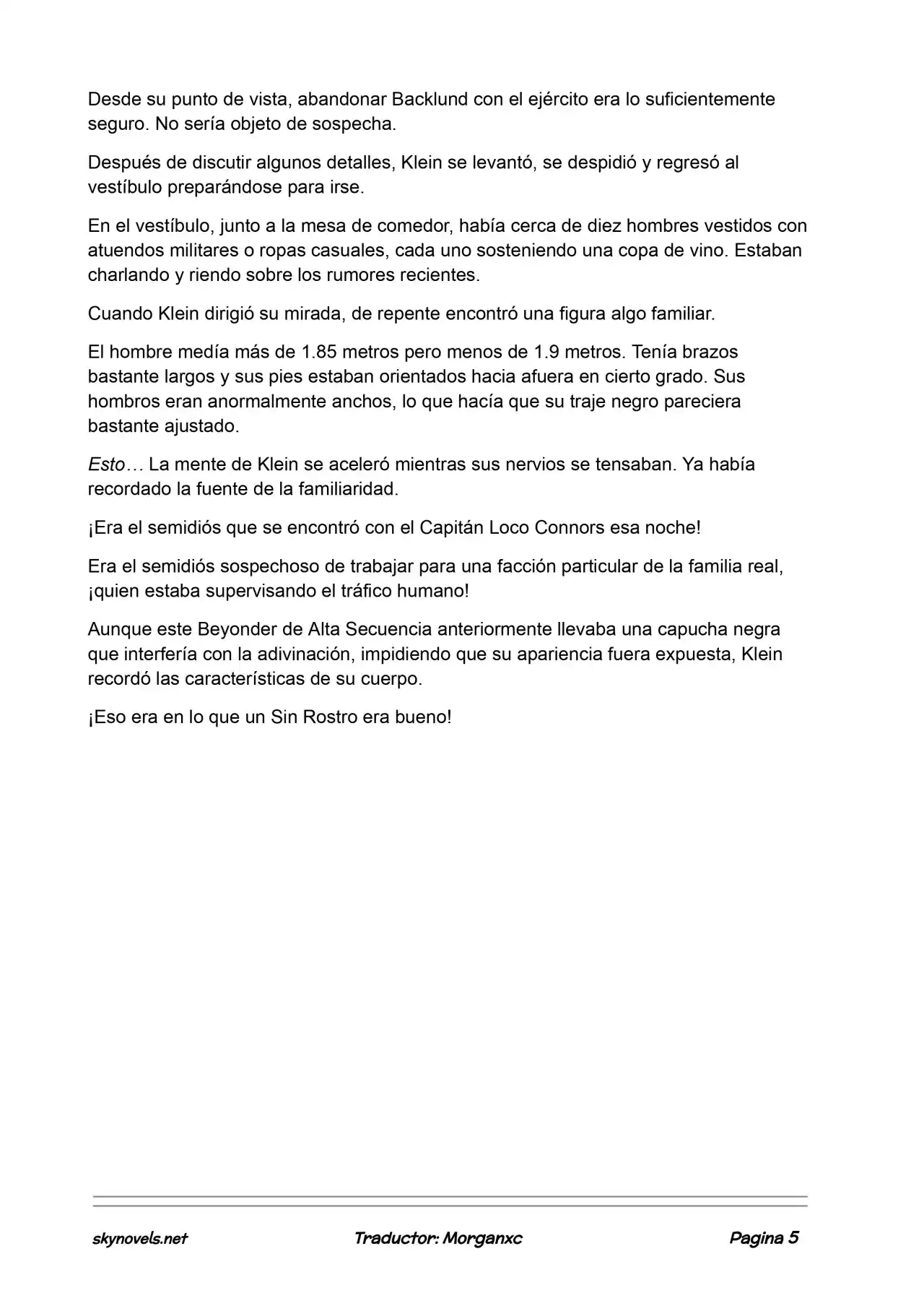 Lord Of The Mysteries (Novela) - Capítulo 887 - Página 5 - LectorTMOo