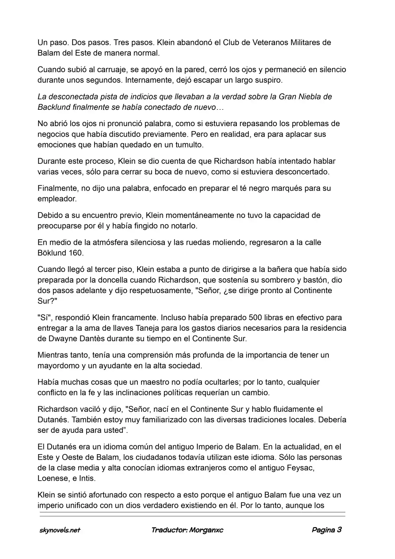 Lord Of The Mysteries (Novela) - Capítulo 888 - Página 3 - LectorTMOo