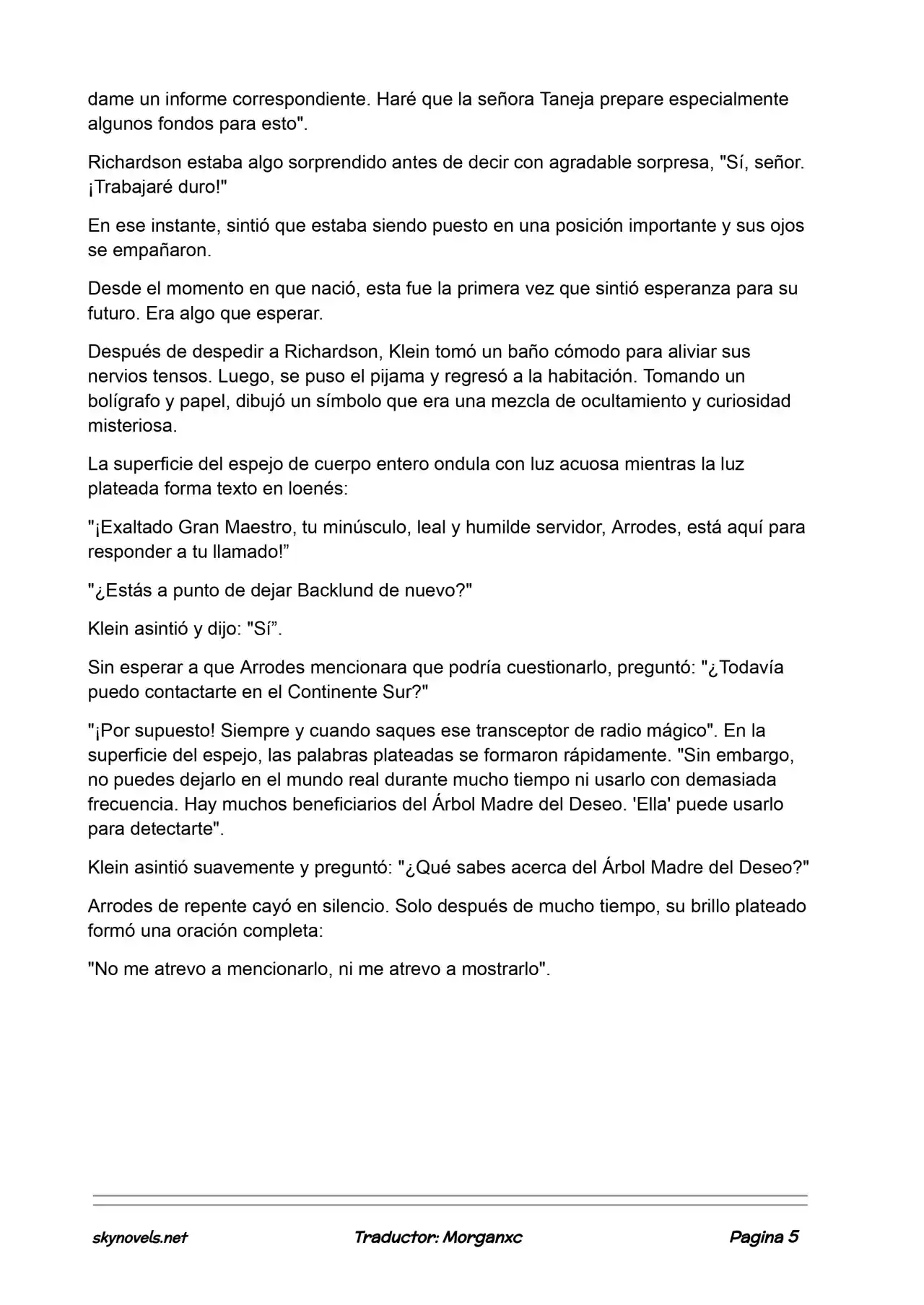 Lord Of The Mysteries (Novela) - Capítulo 888 - Página 5 - LectorTMOo