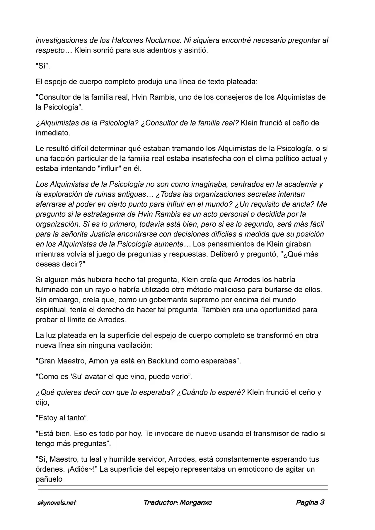 Lord Of The Mysteries (Novela) - Capítulo 889 - Página 3 - LectorTMOo