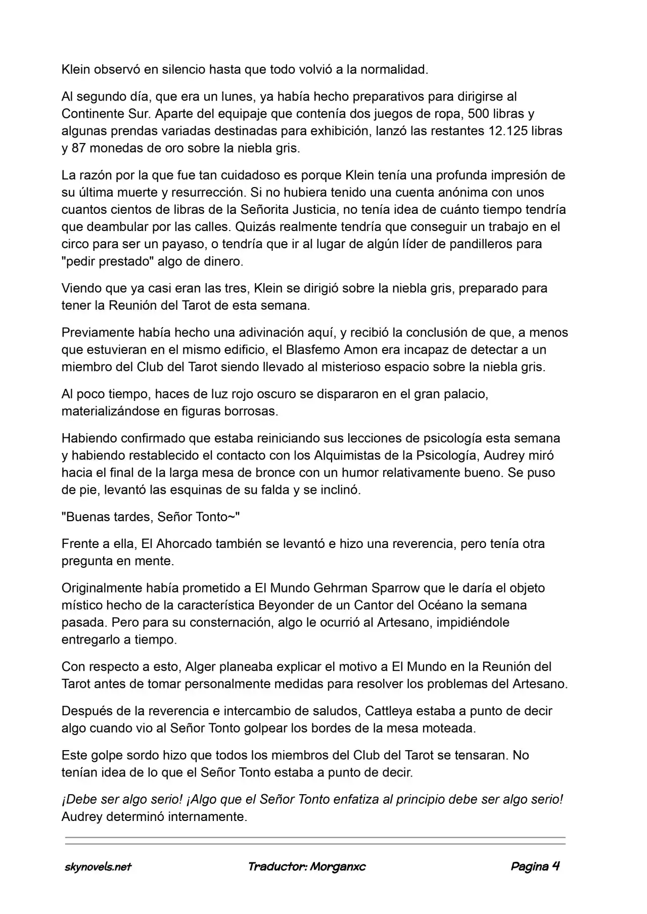 Lord Of The Mysteries (Novela) - Capítulo 889 - Página 4 - LectorTMOo