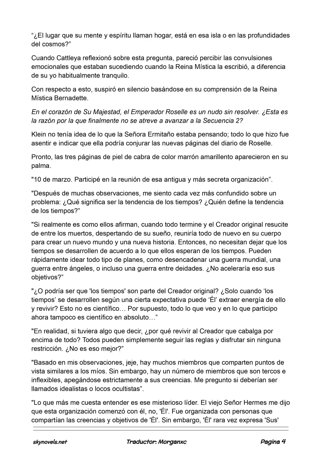 Lord Of The Mysteries (Novela) - Capítulo 890 - Página 4 - LectorTMOo
