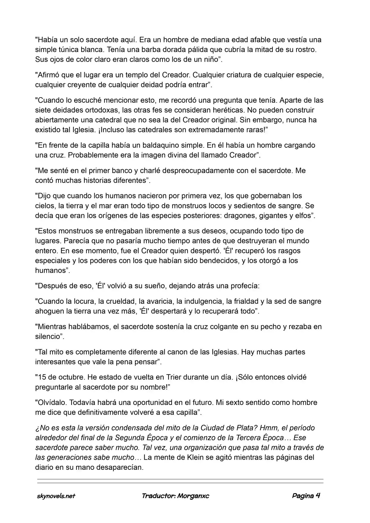 Lord Of The Mysteries (Novela) - Capítulo 891 - Página 4 - LectorTMOo