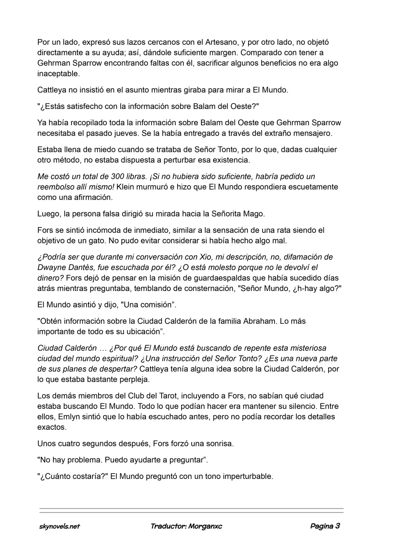 Lord Of The Mysteries (Novela) - Capítulo 892 - Página 3 - LectorTMOo