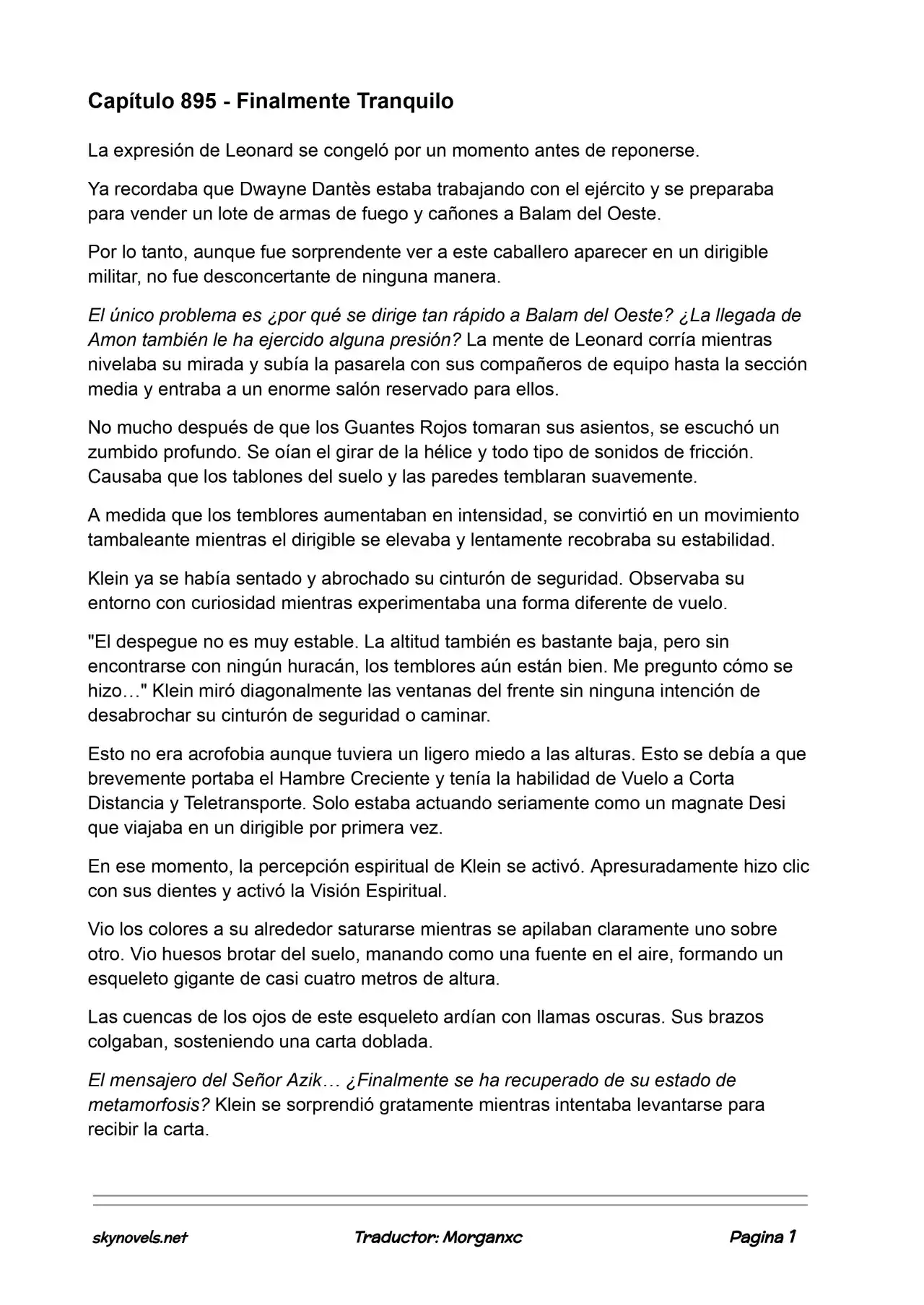 Lord Of The Mysteries (Novela) - Capítulo 895 - Página 1 - LectorTMOo