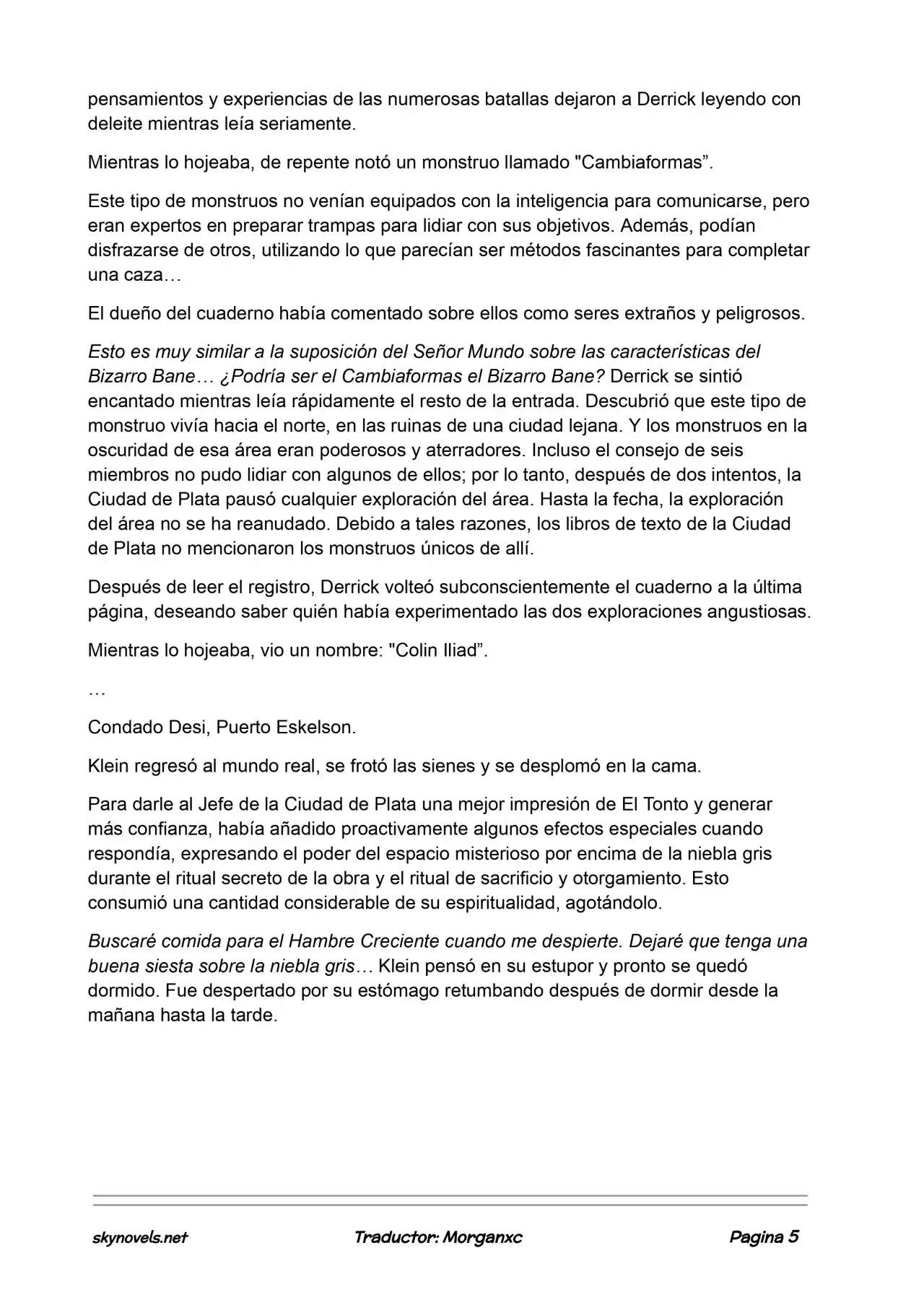 Lord Of The Mysteries (Novela) - Capítulo 898 - Página 5 - LectorTMOo