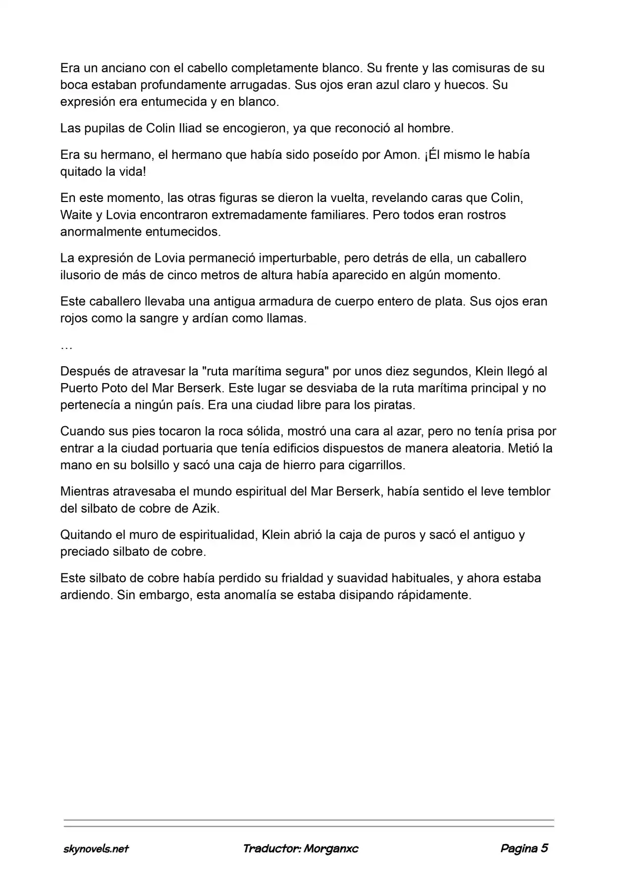 Lord Of The Mysteries (Novela) - Capítulo 899 - Página 5 - LectorTMOo