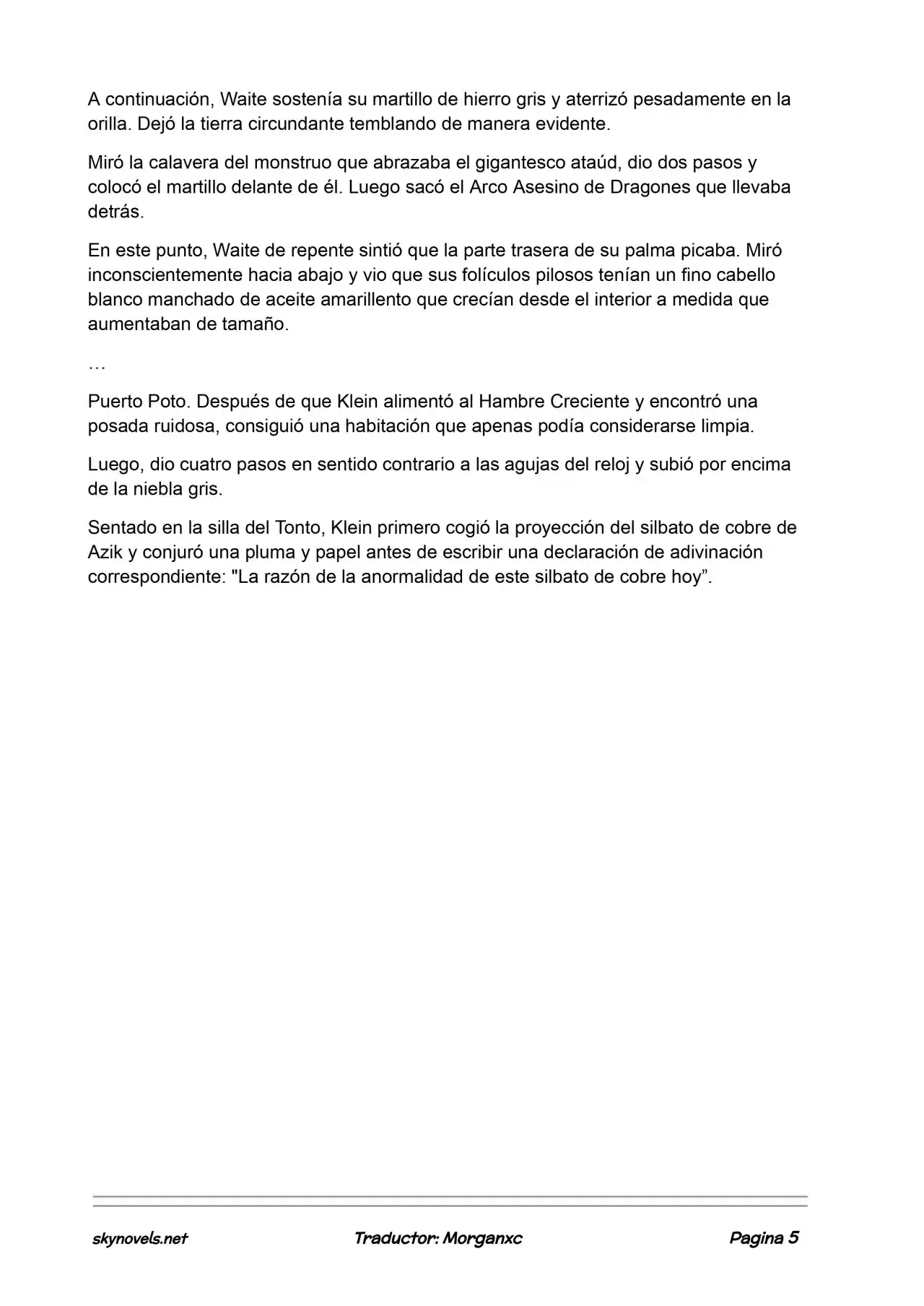 Lord Of The Mysteries (Novela) - Capítulo 900 - Página 5 - LectorTMOo