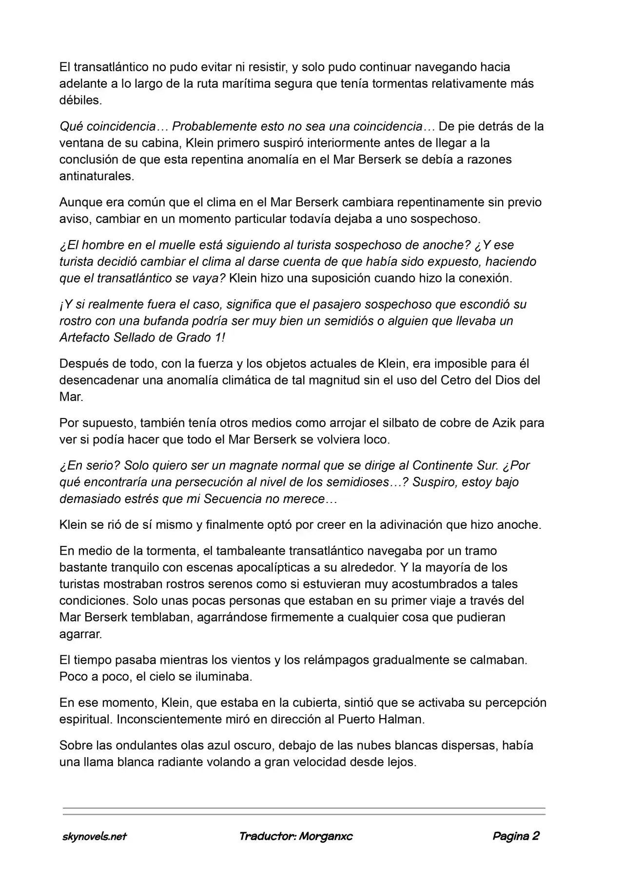 Lord Of The Mysteries (Novela) - Capítulo 905 - Página 2 - LectorTMOo