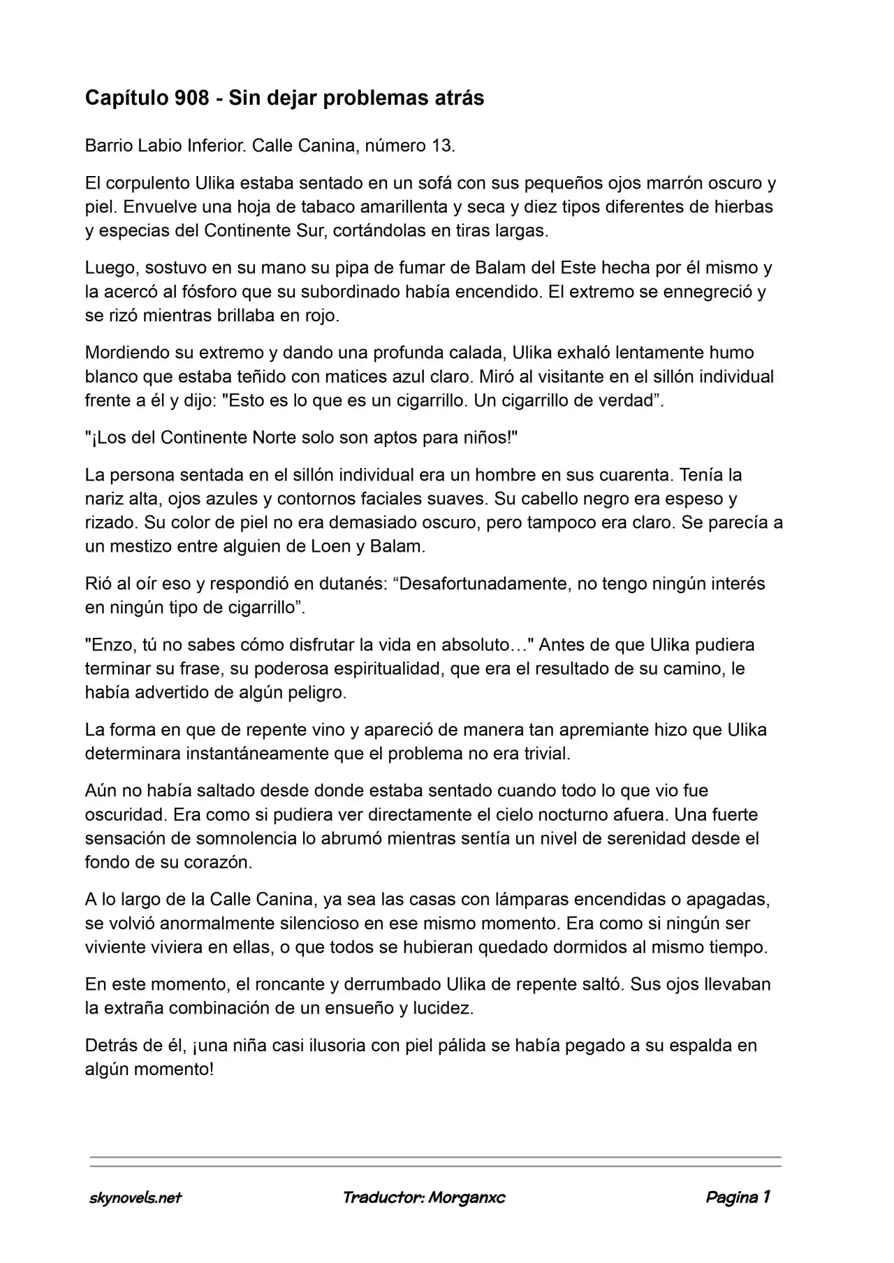 Lord Of The Mysteries (Novela) - Capítulo 908 - Página 1 - LectorTMOo