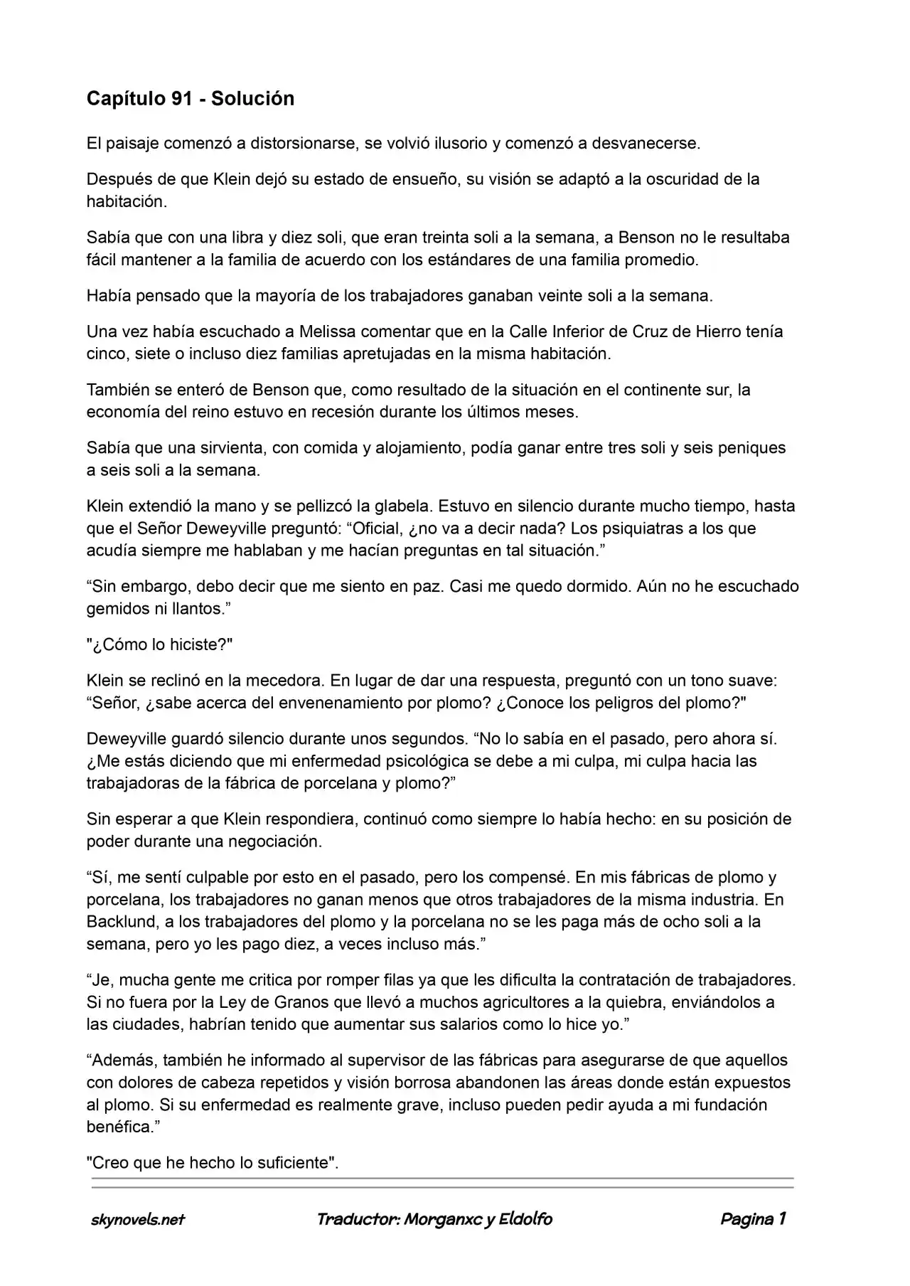 Lord Of The Mysteries (Novela) - Capítulo 91 - Página 1 - LectorTMOo