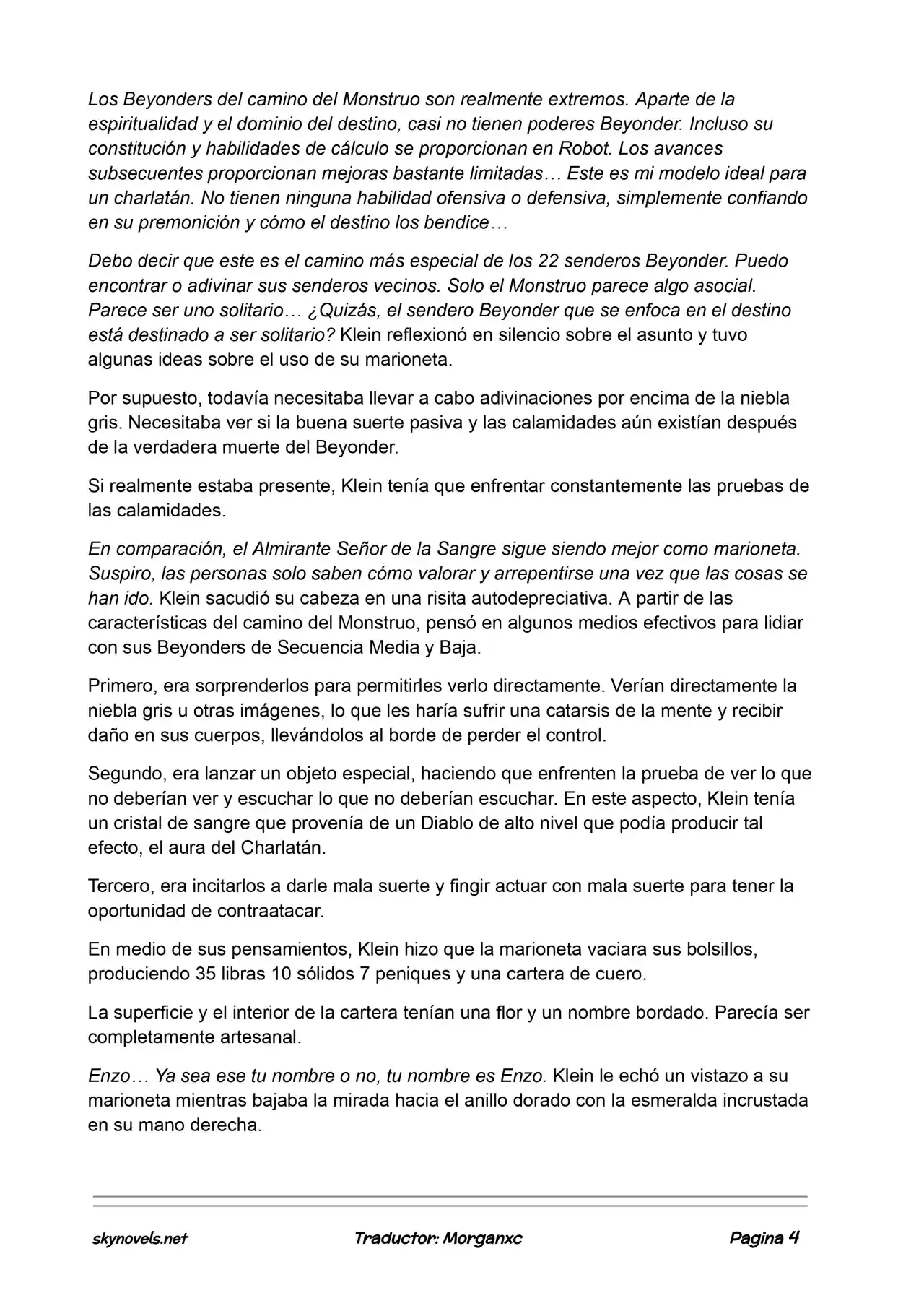 Lord Of The Mysteries (Novela) - Capítulo 910 - Página 4 - LectorTMOo