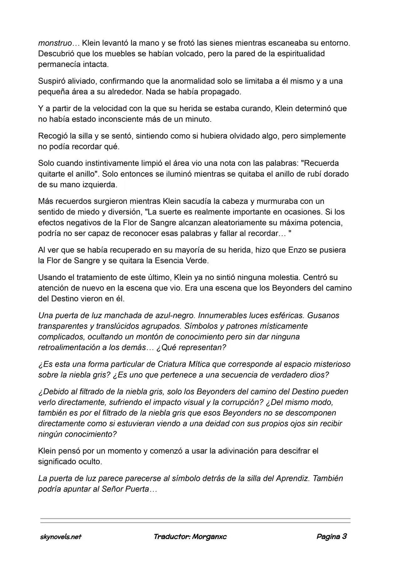 Lord Of The Mysteries (Novela) - Capítulo 911 - Página 3 - LectorTMOo