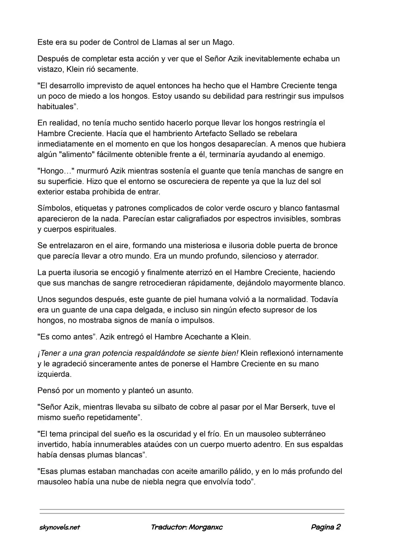Lord Of The Mysteries (Novela) - Capítulo 913 - Página 2 - LectorTMOo