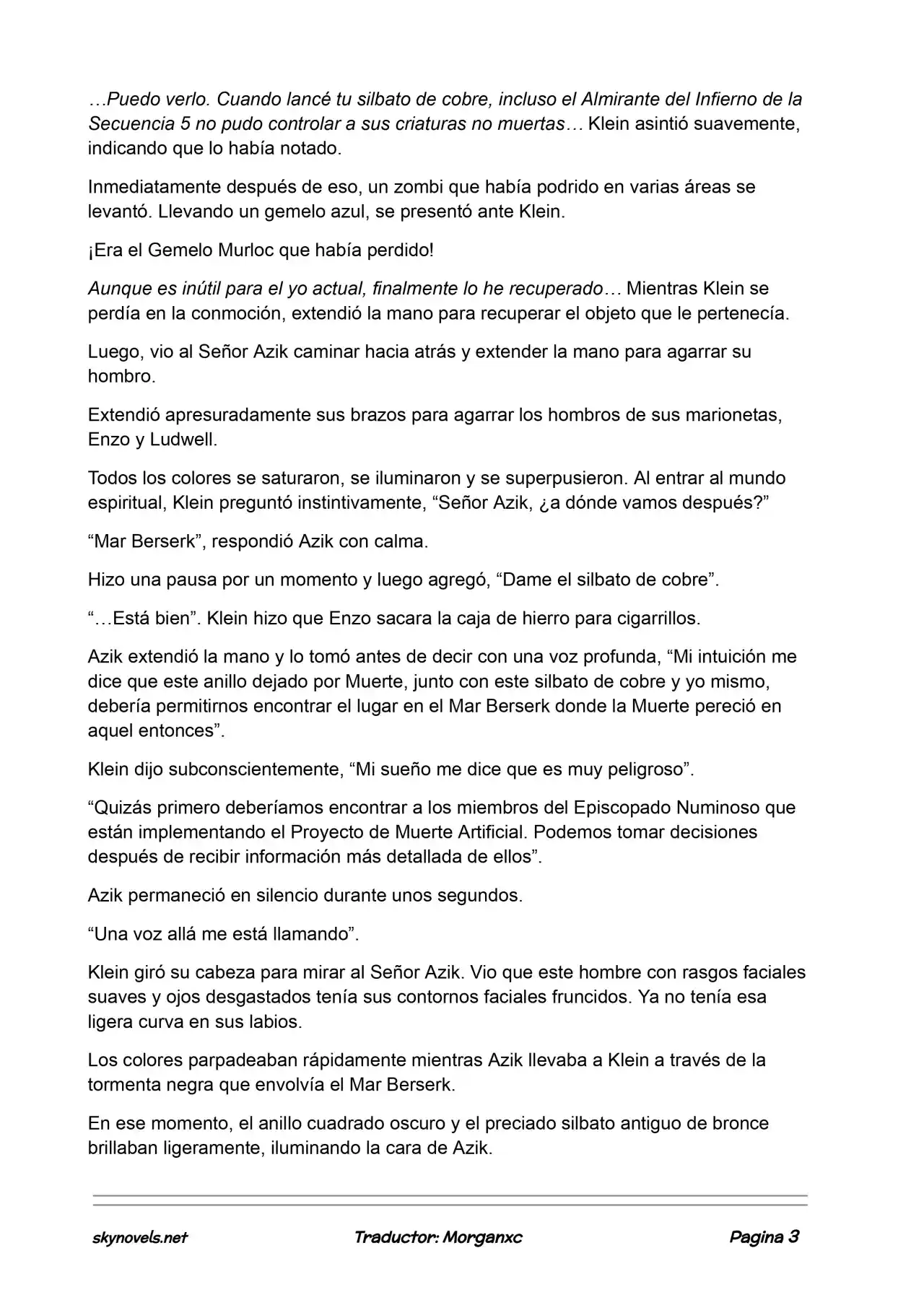 Lord Of The Mysteries (Novela) - Capítulo 914 - Página 3 - LectorTMOo