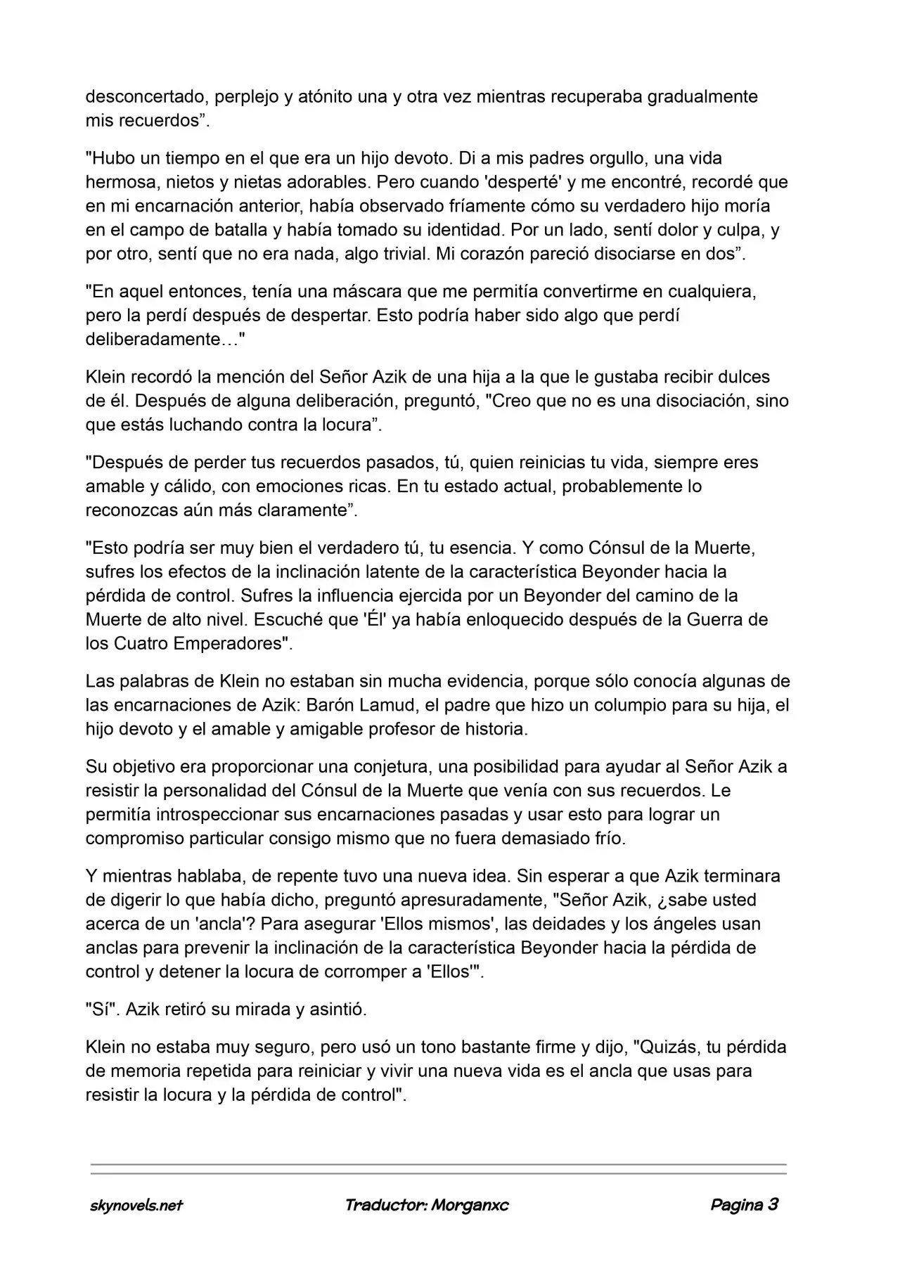 Lord Of The Mysteries (Novela) - Capítulo 915 - Página 3 - LectorTMOo